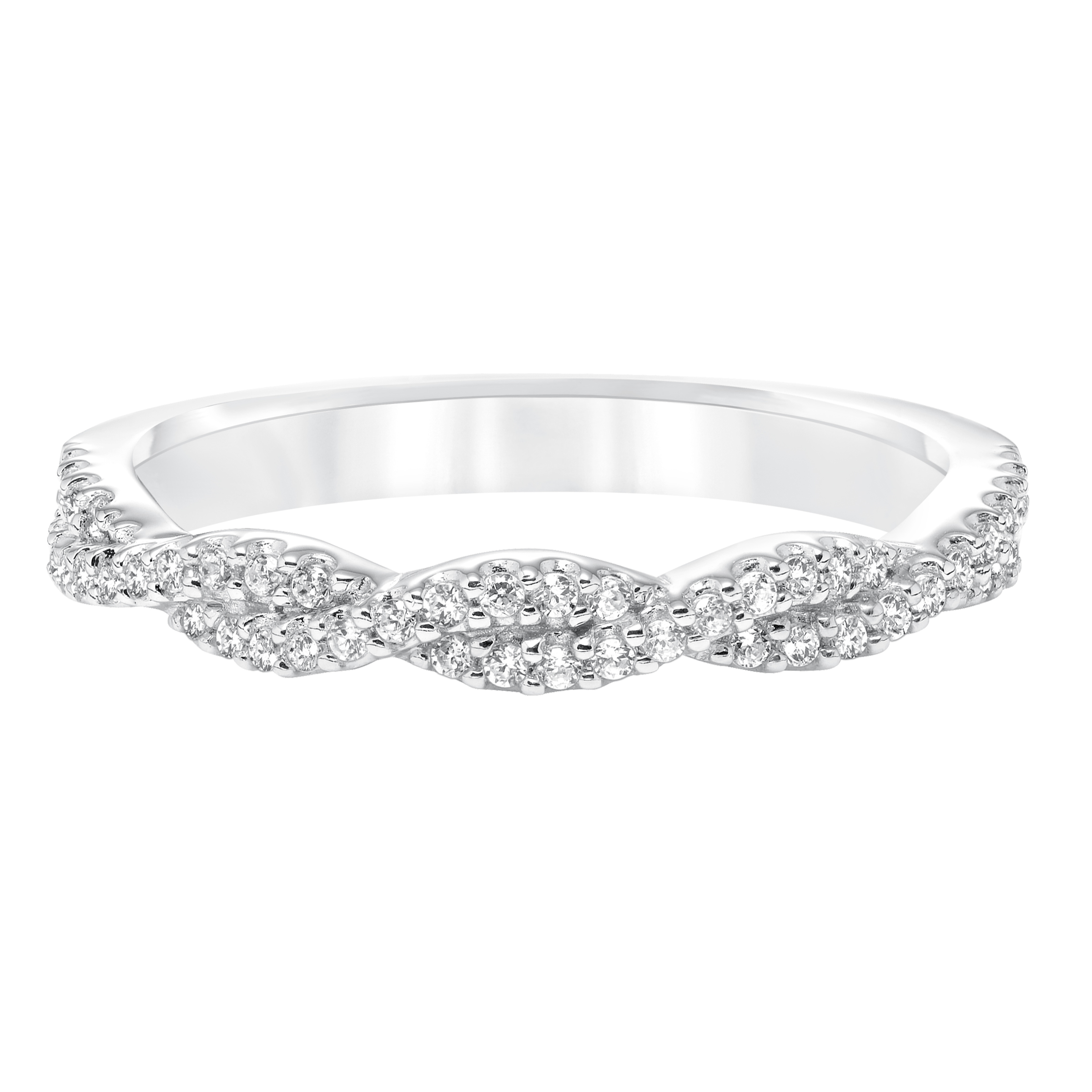 Diamond Twisted Wedding Band to Match 31-10036