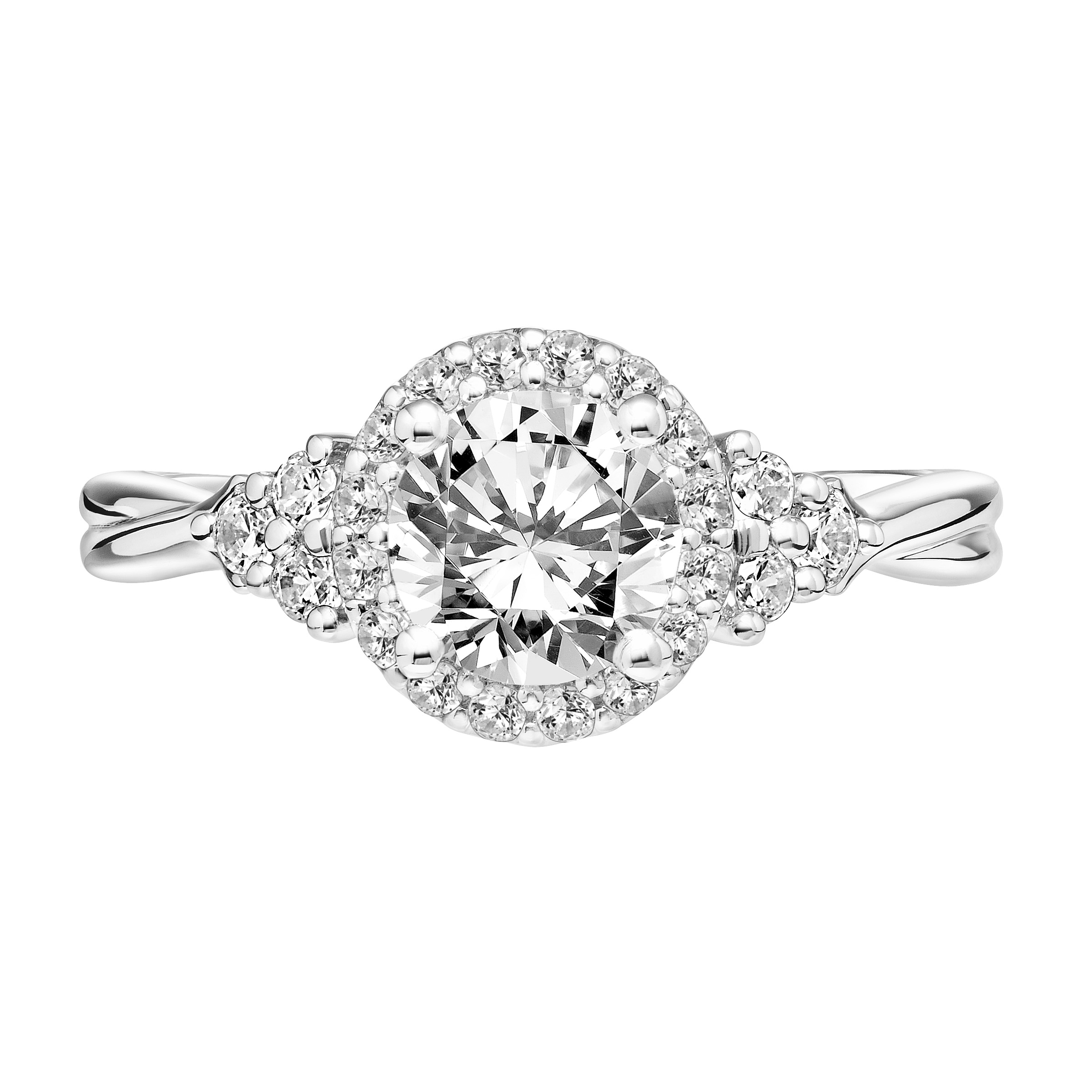 Contemporary 3-Stone Engagement Ring
