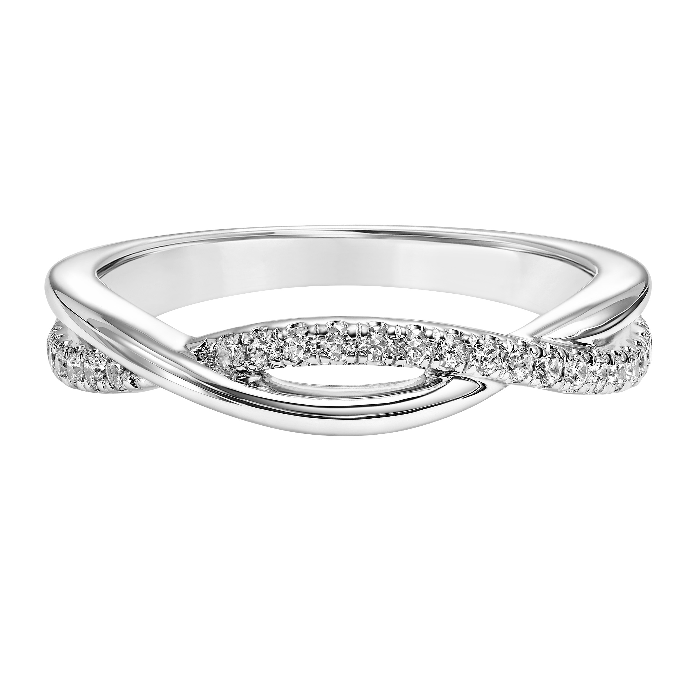 Half Diamond Half Polished Diamond Wedding Band to Match 31-11146