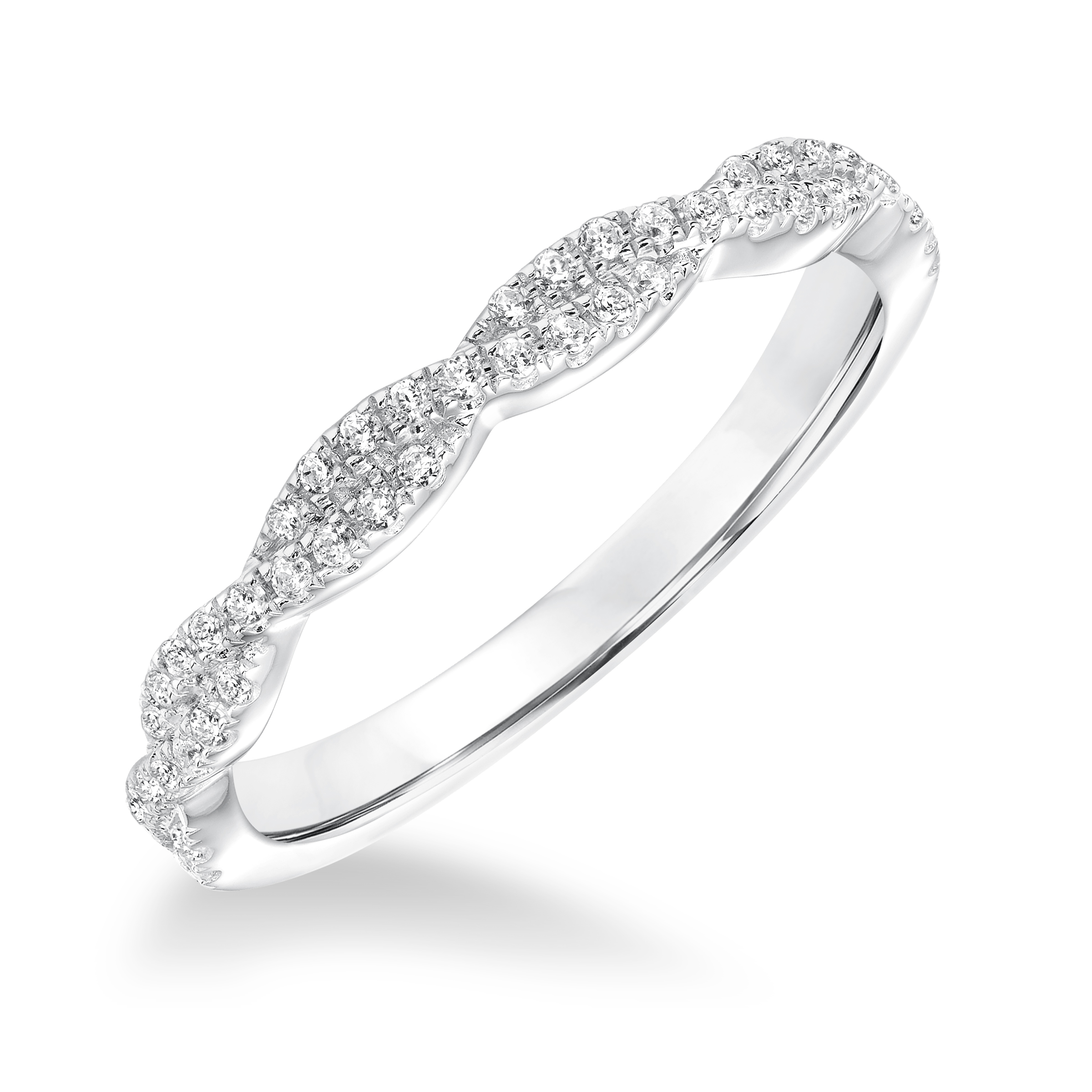 Diamond Twisted Wedding Band to Match 31-10004