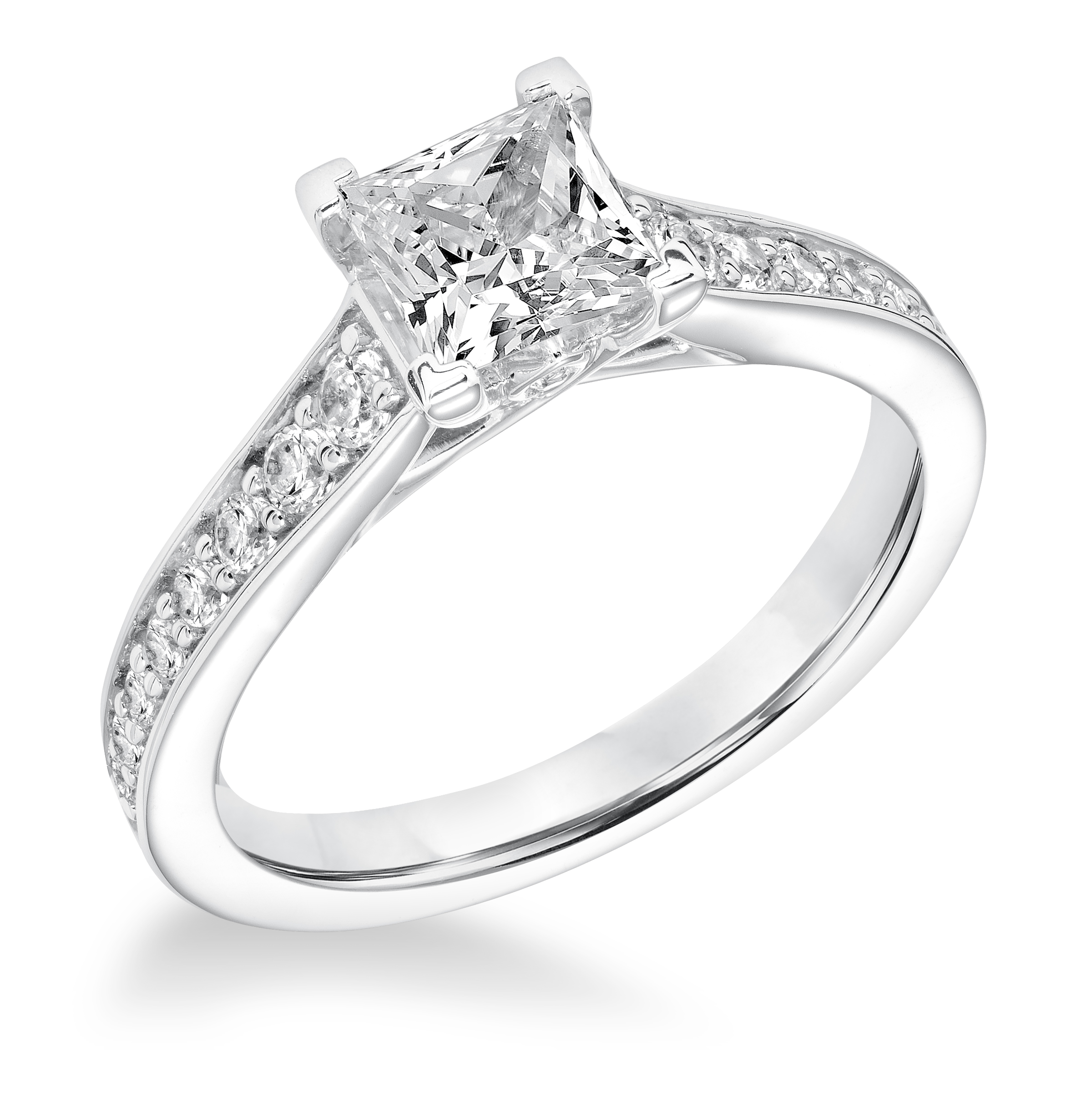 Classic Diamond Prong Set Engagement Ring