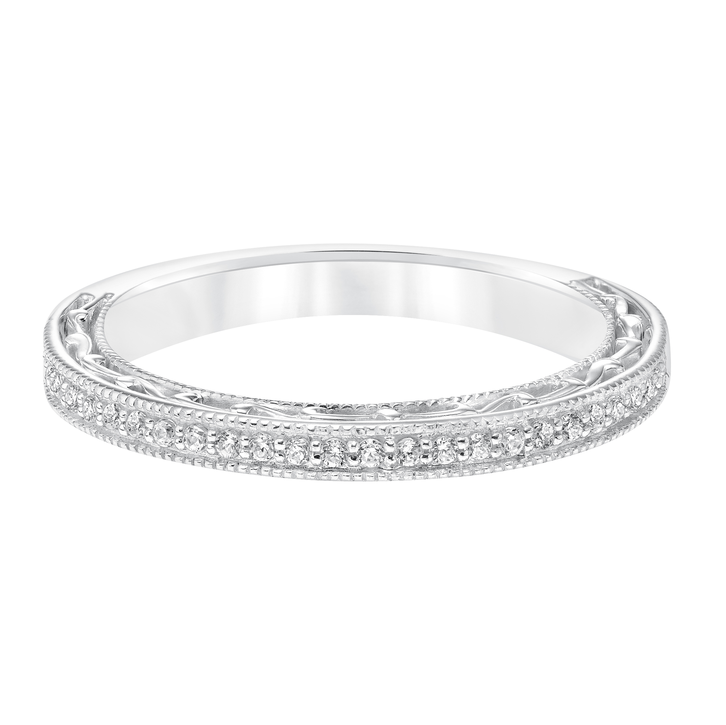 Diamond Filigree and Milgrain Band to Match 31-10011