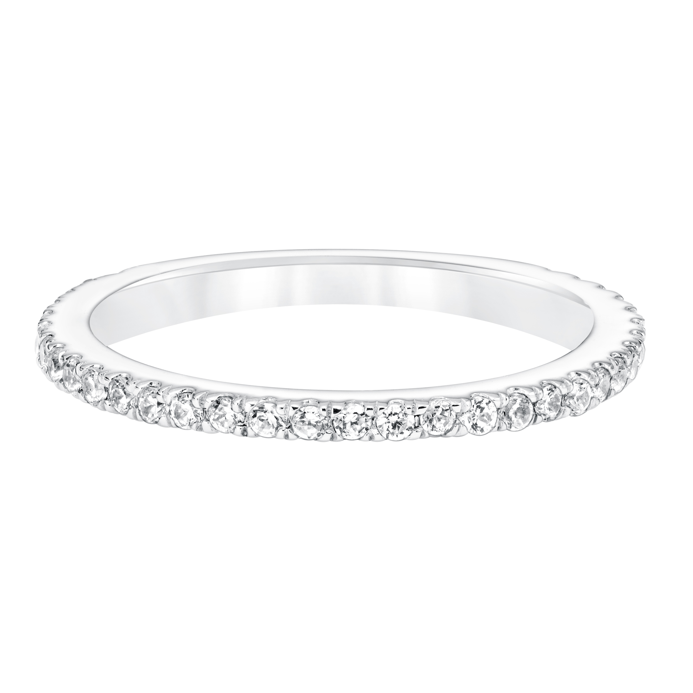 Classic Wedding Band with Round Diamonds