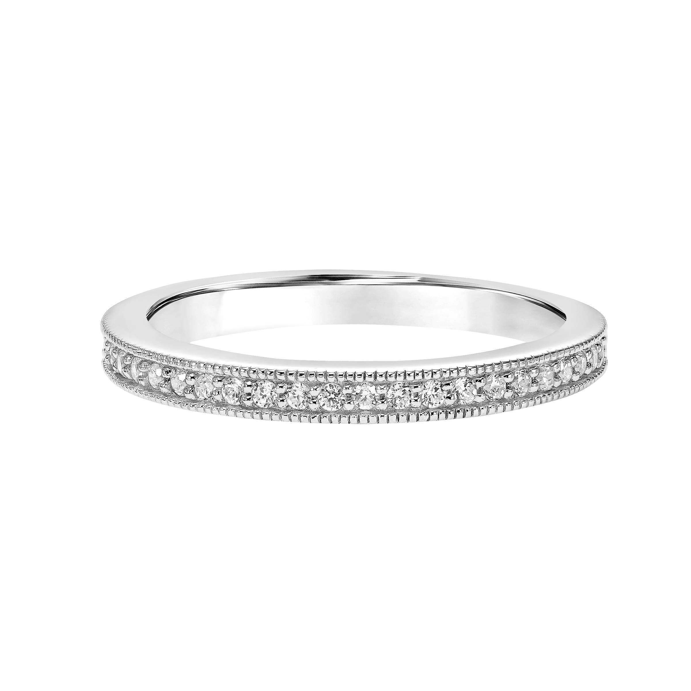 Diamond Wedding Band with  Milgrain Detail to Match 31-11053