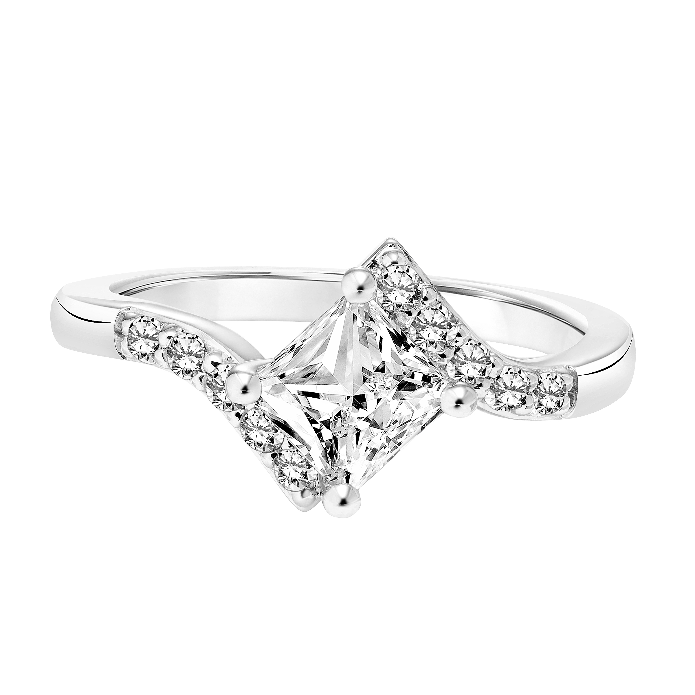 5 Stone Diamond Tipped Bypass Design