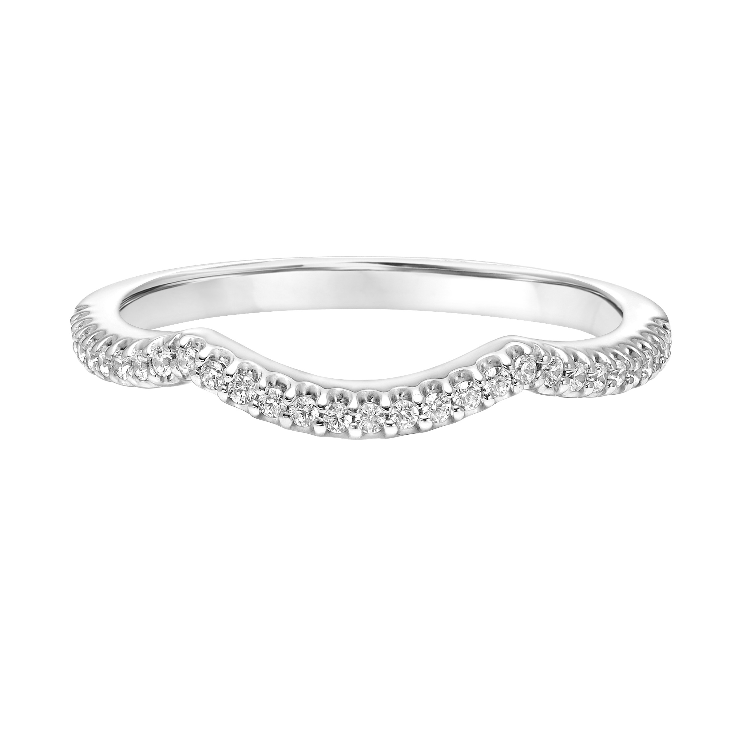 Diamond Twist Wedding Band