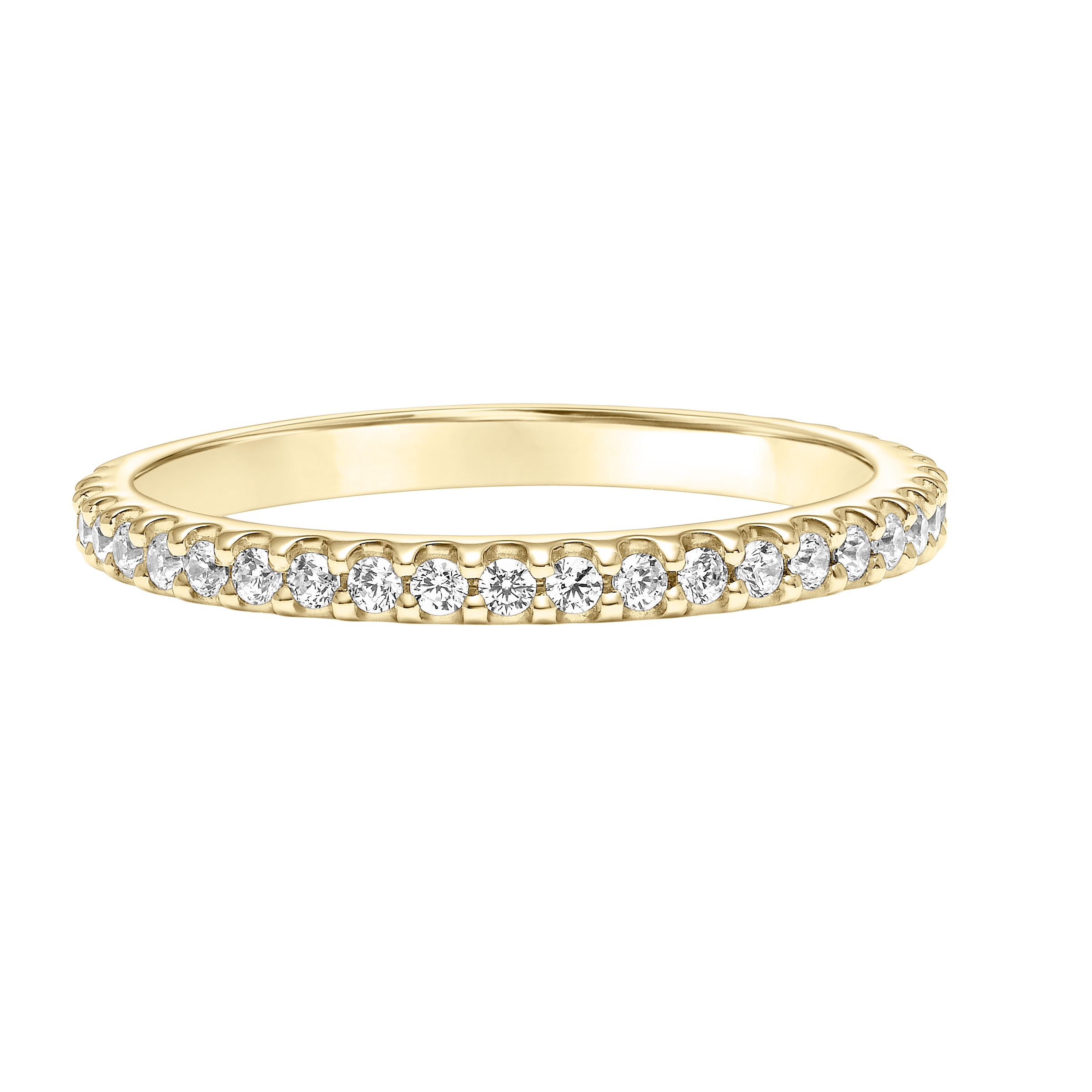 Contemporary Bezel Diamond Wedding Band