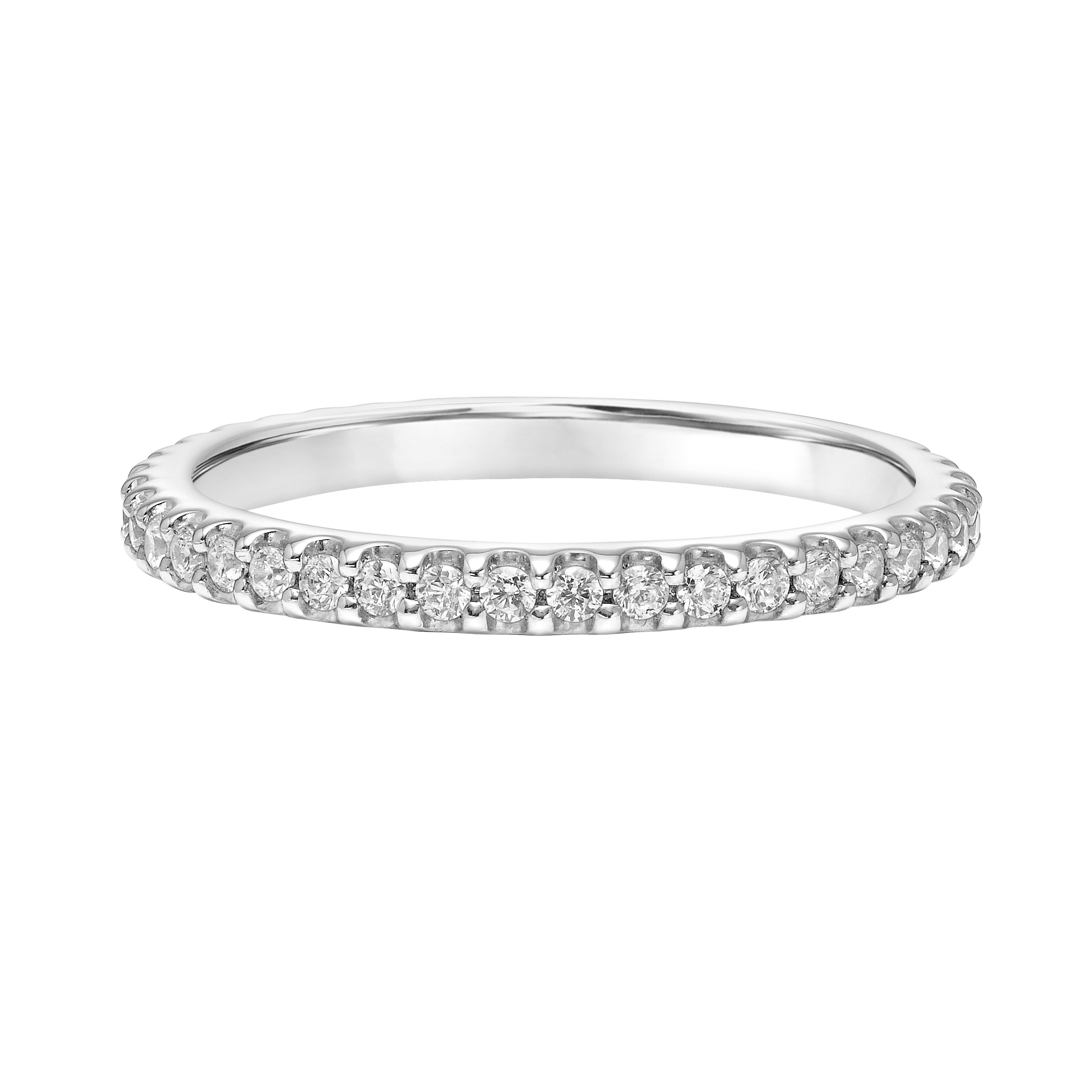Contemporary Bezel Diamond Wedding Band