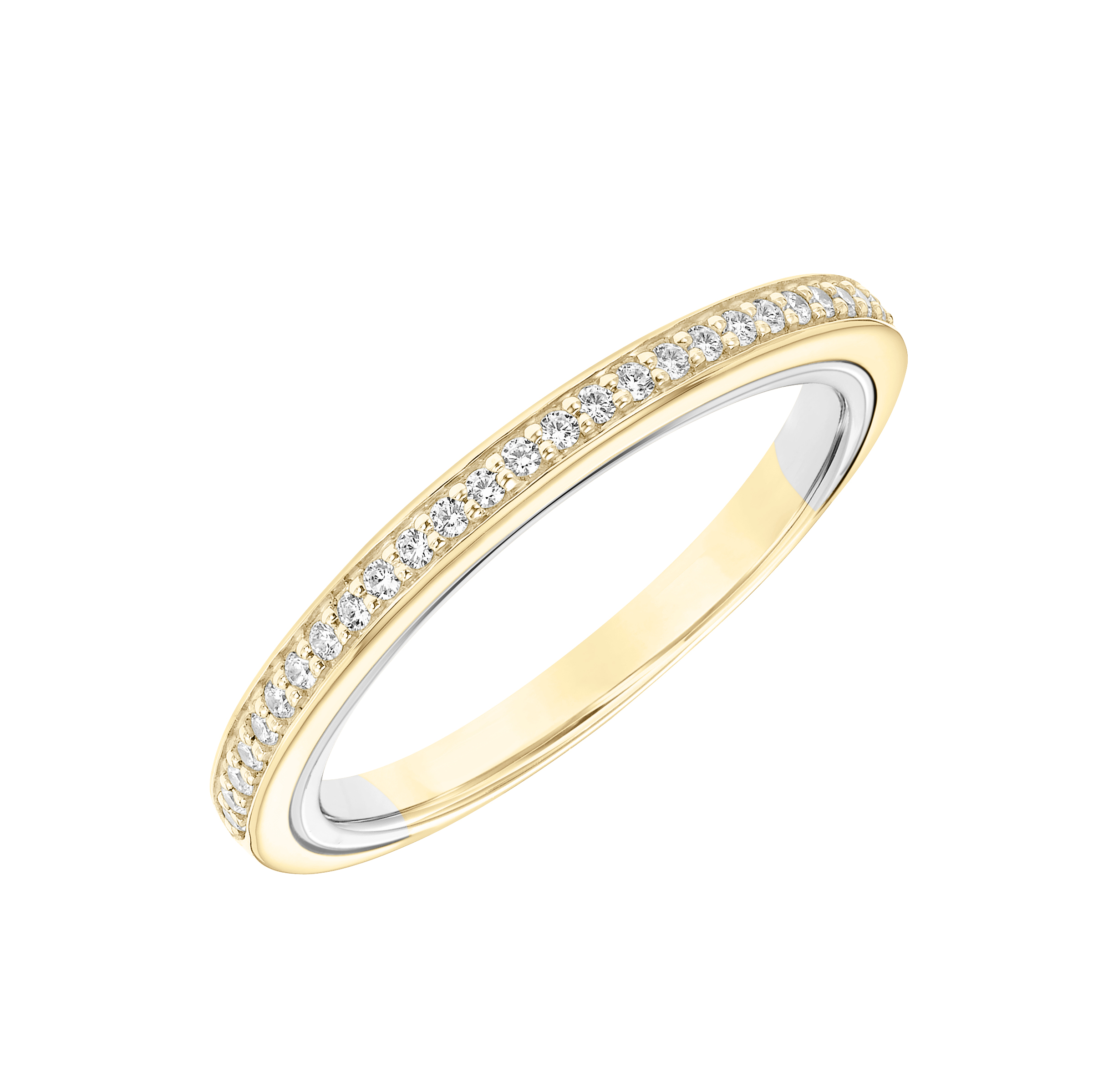 Contemporary Diamond Wedding Band