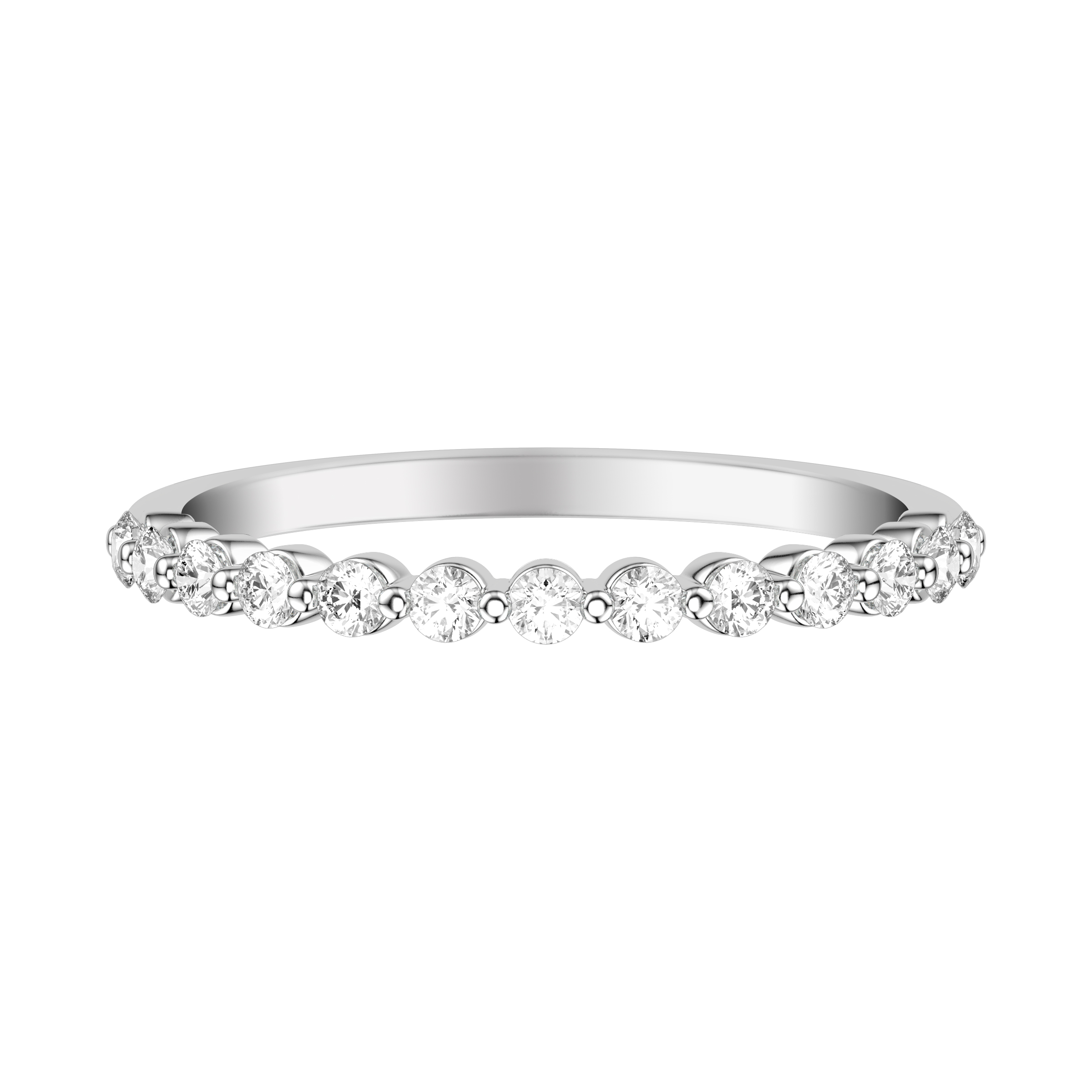 Classic Single Shared Prong Diamond Band