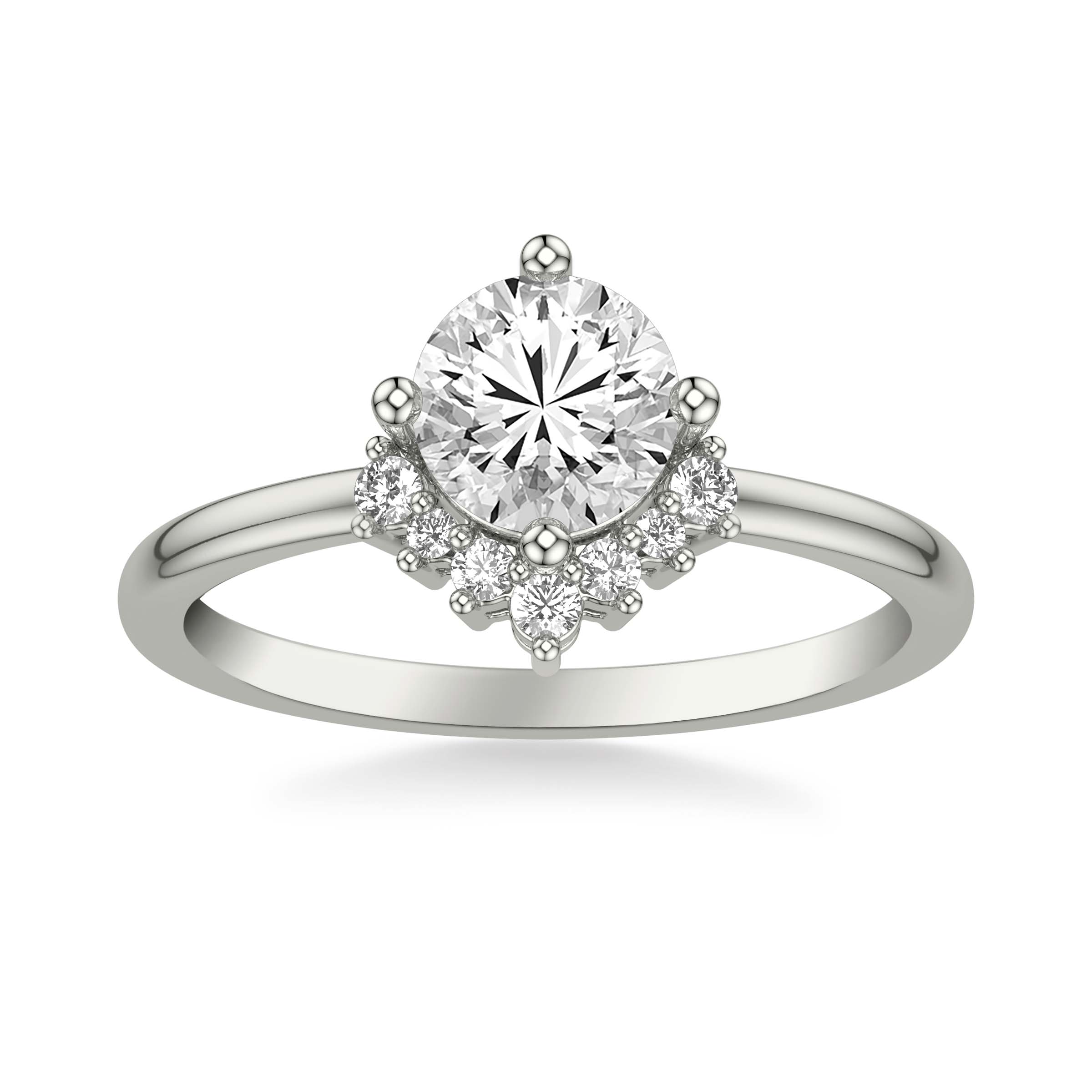 Contemporary Diamond Engagement Ring