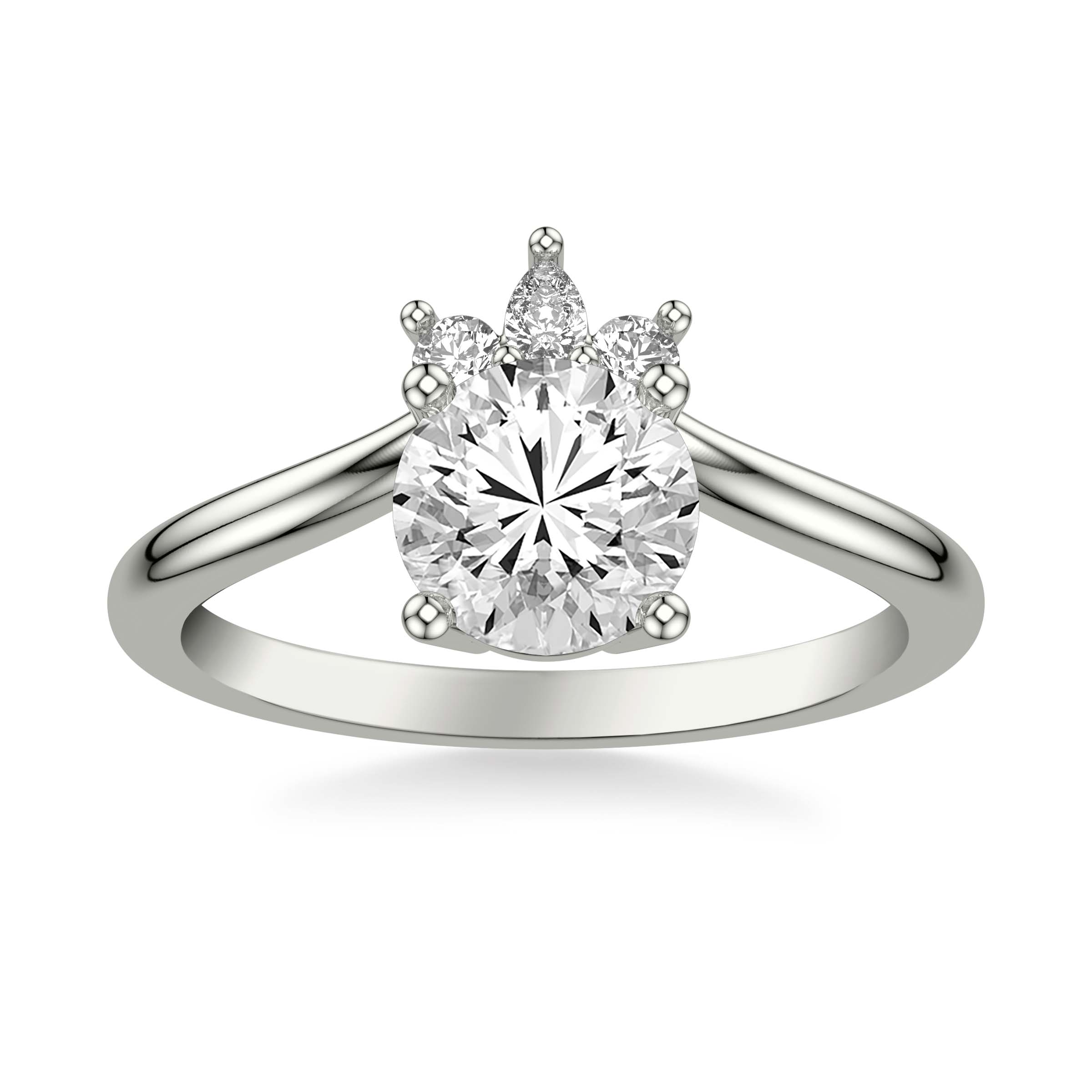 Contemporary Diamond Engagement Ring