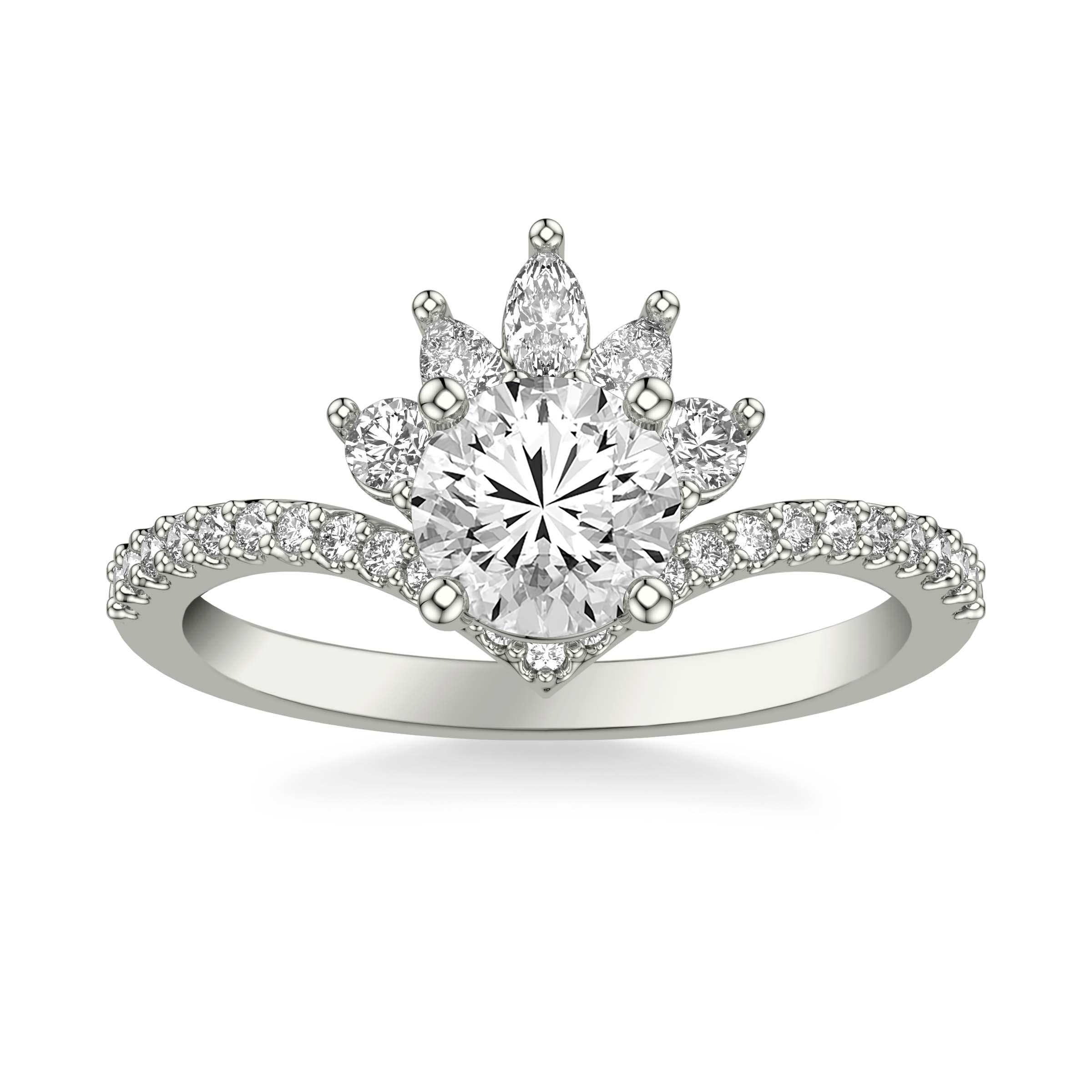 Contemporary Diamond Enagement Ring