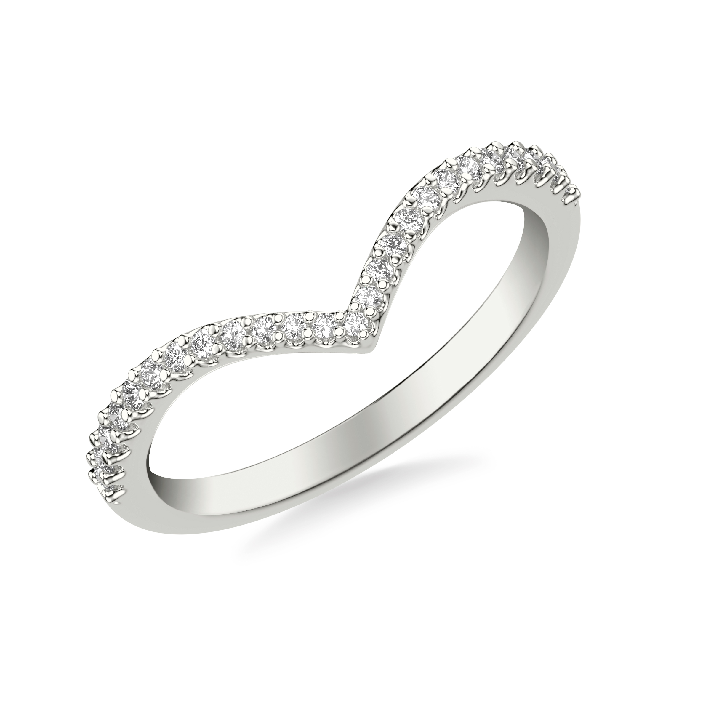 Contemporary Diamond Wedding Band