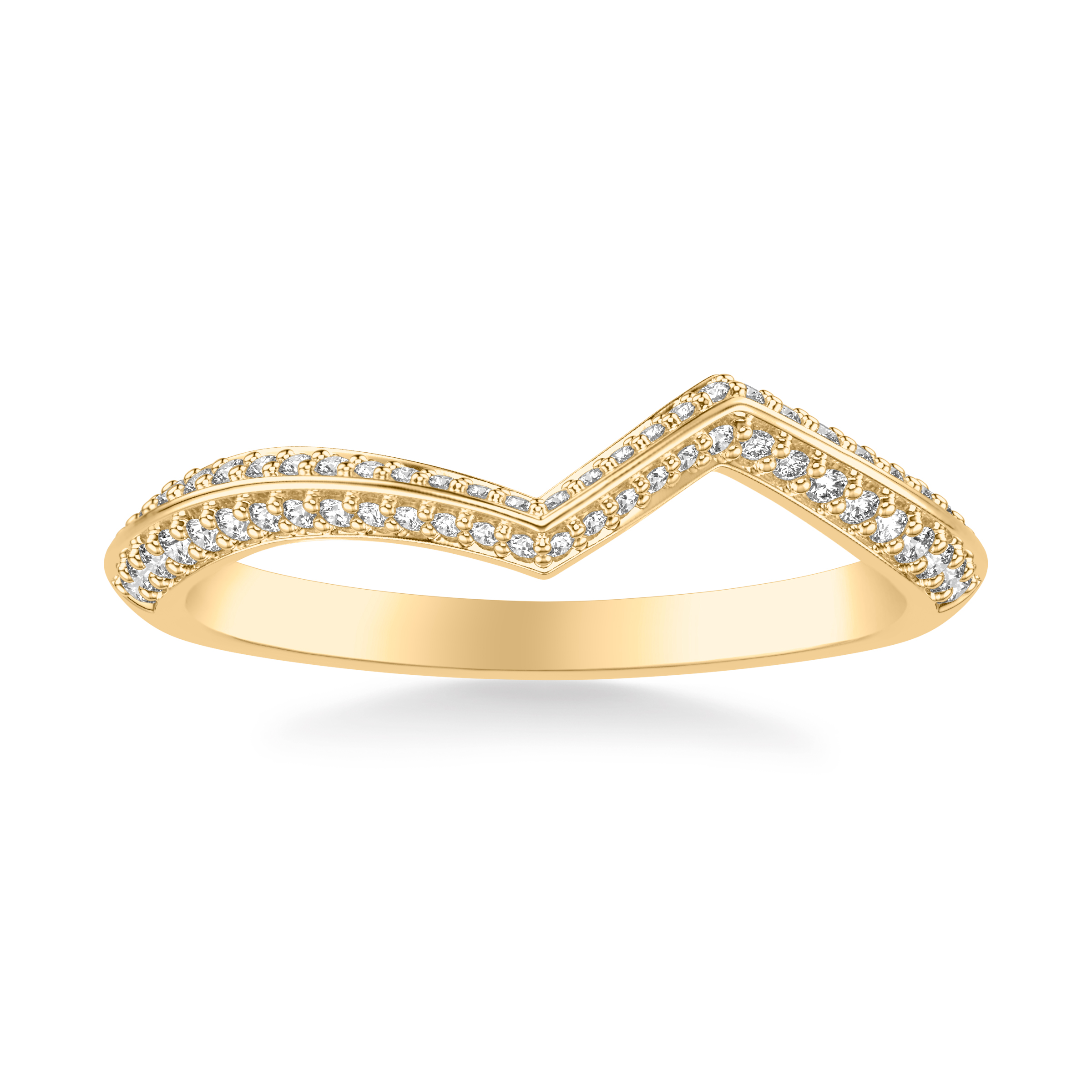 Contemporary Diamond Wedding Band