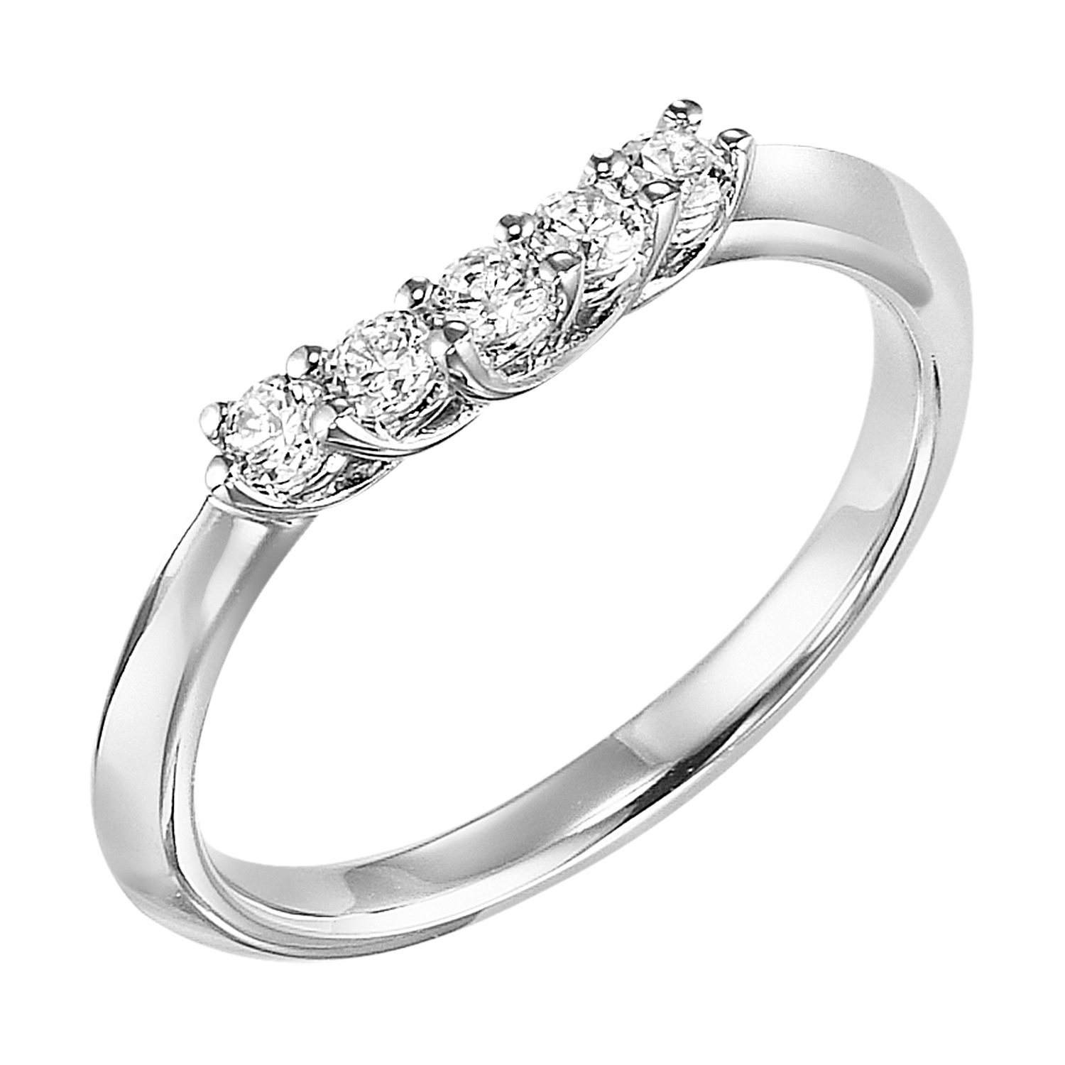 Contemporary Prong Engagement Ring