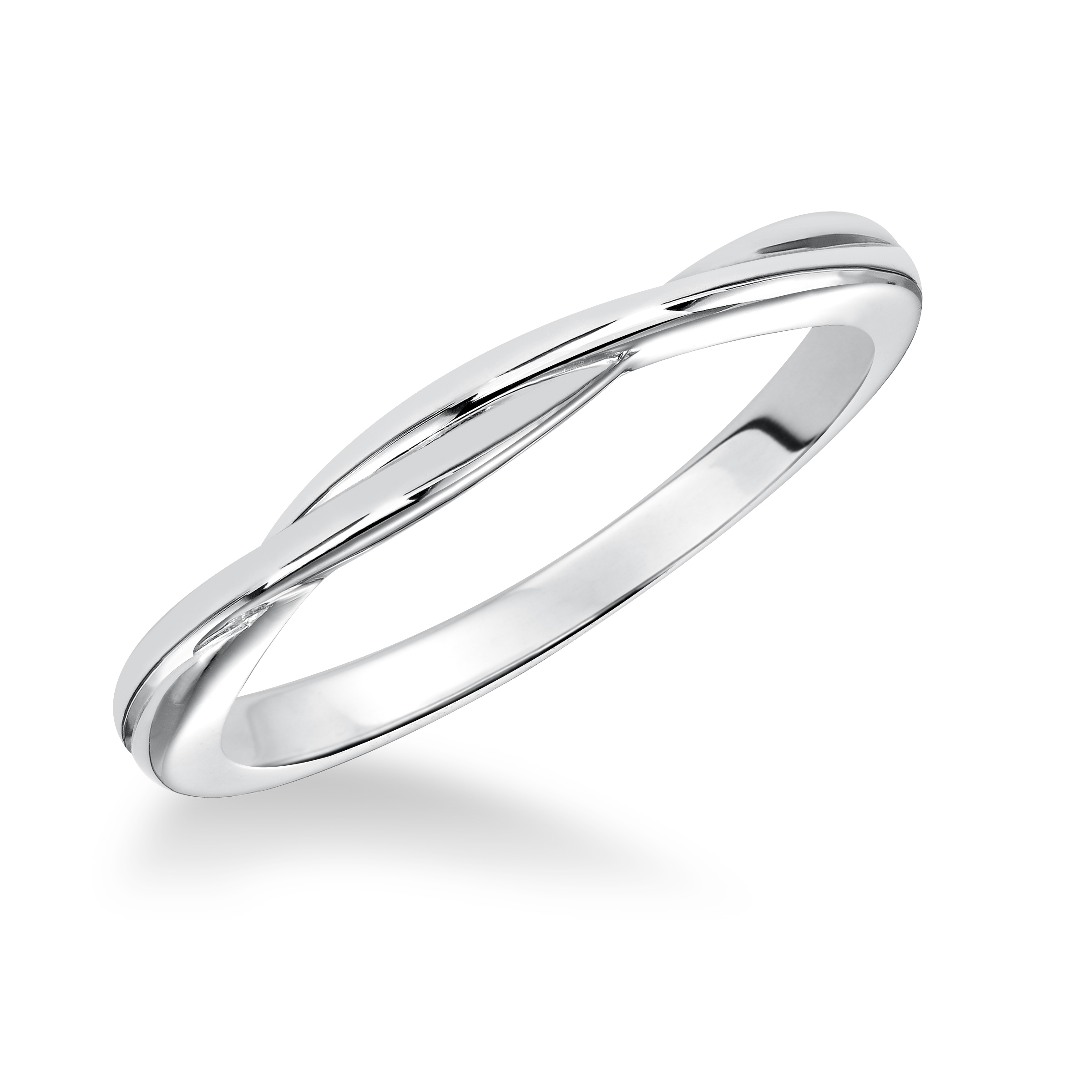 Plain Twisted wedding Band