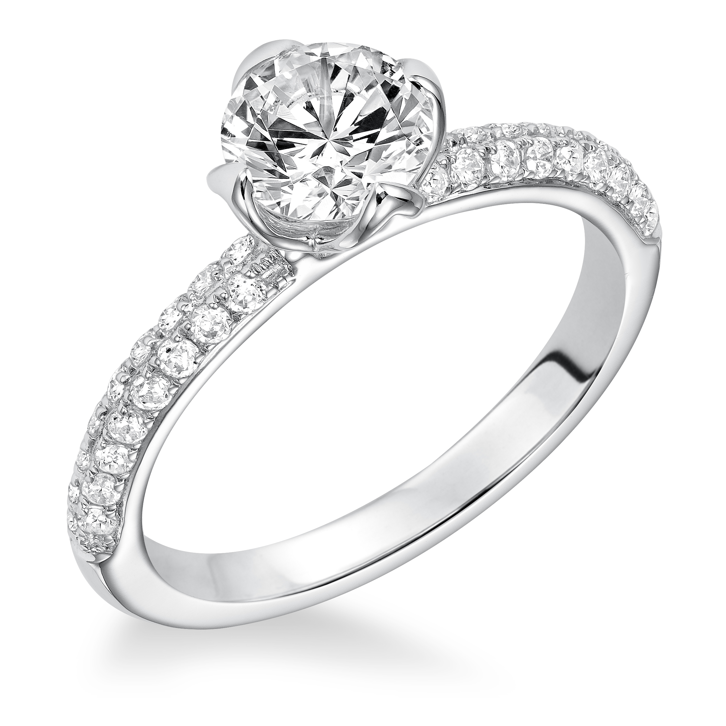 Diamond Pave Engagement Ring