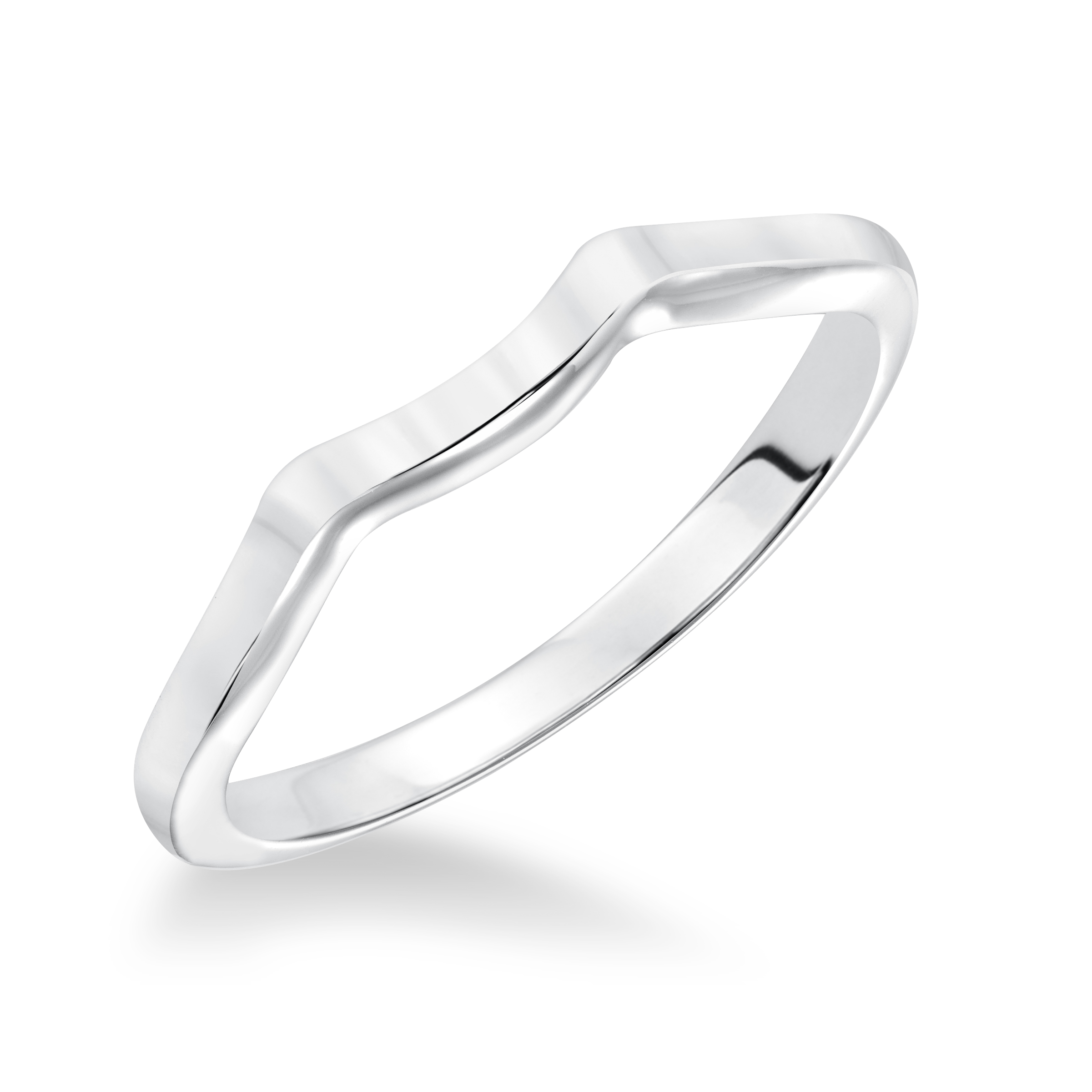 Contemporary Solitaire Wedding Band