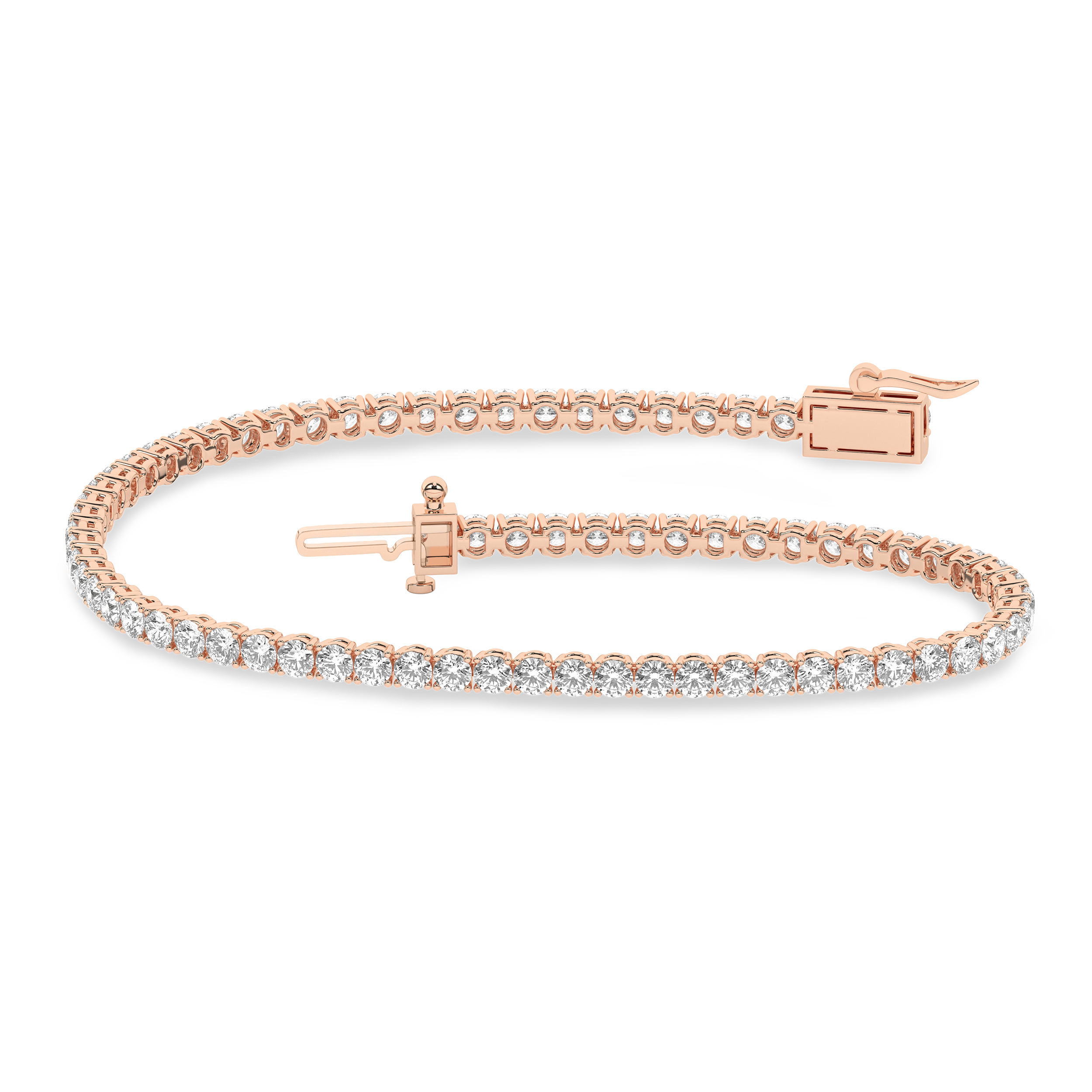 Lab Grown Tennis Bracelet/4Ctw