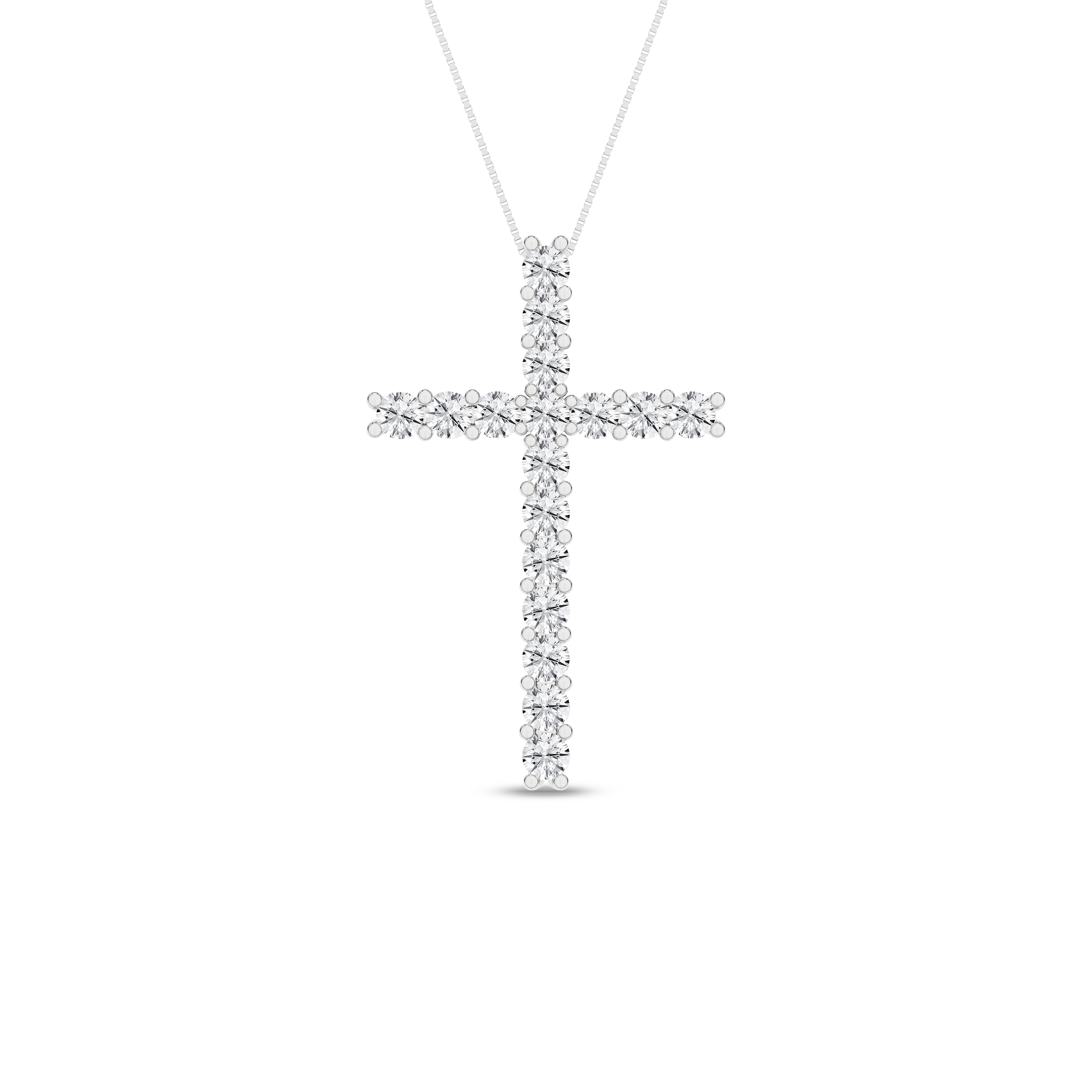 Lab Grown Cross Pendant/0.5Ctw