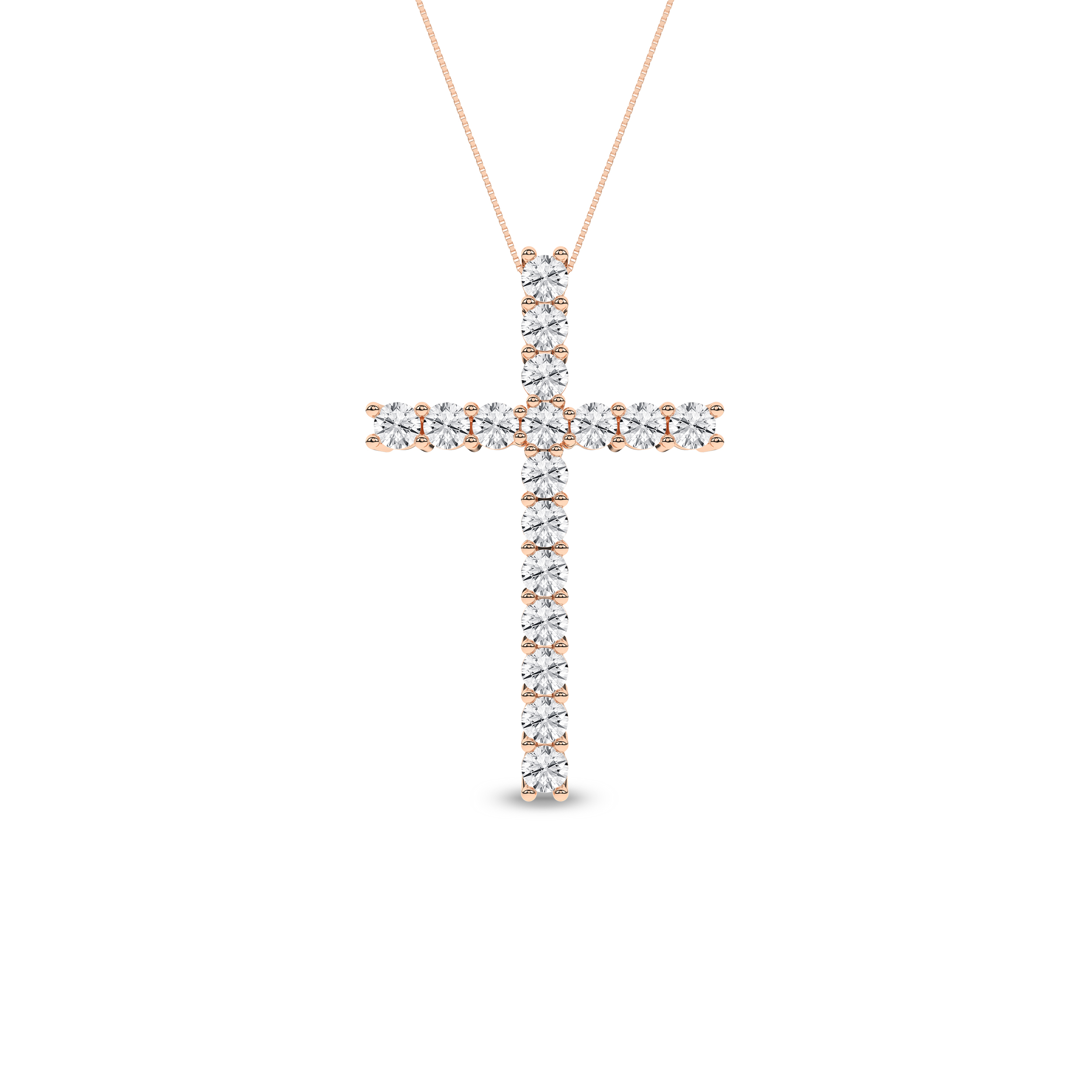 Lab Grown Cross Pendant/1Ctw