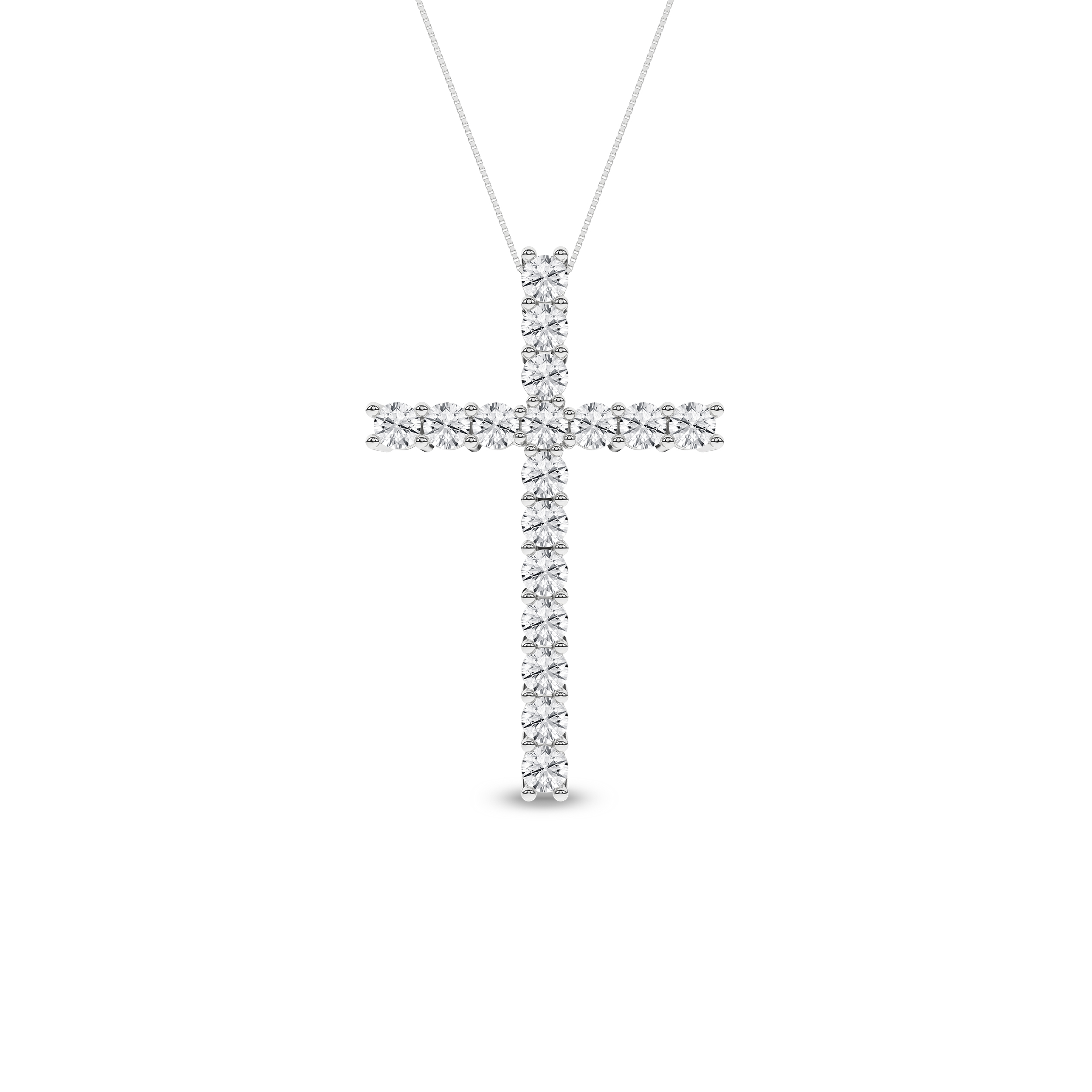 Lab Grown Cross Pendant/1Ctw