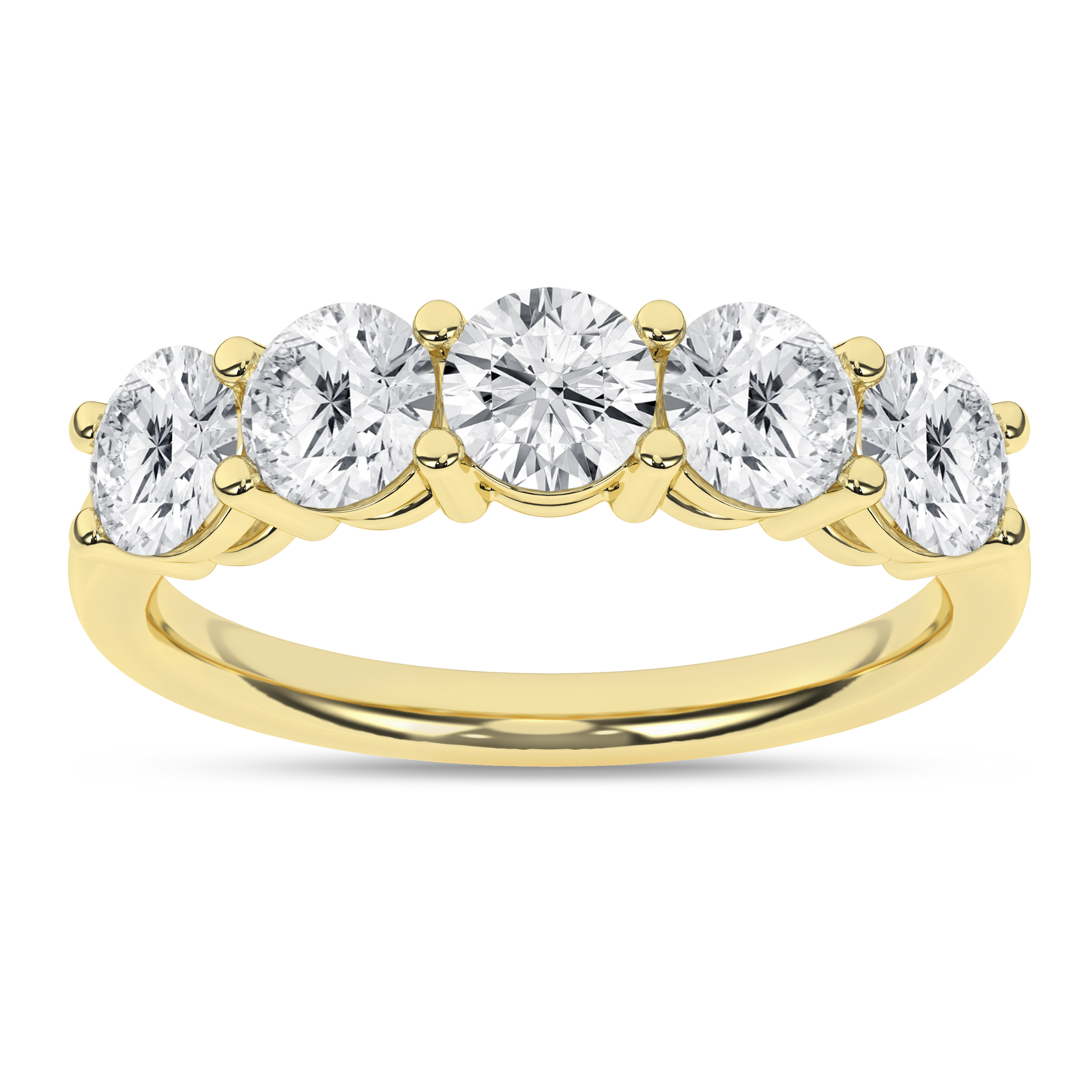 Lab Grown 5-Stone Band (Round)/2Ctw