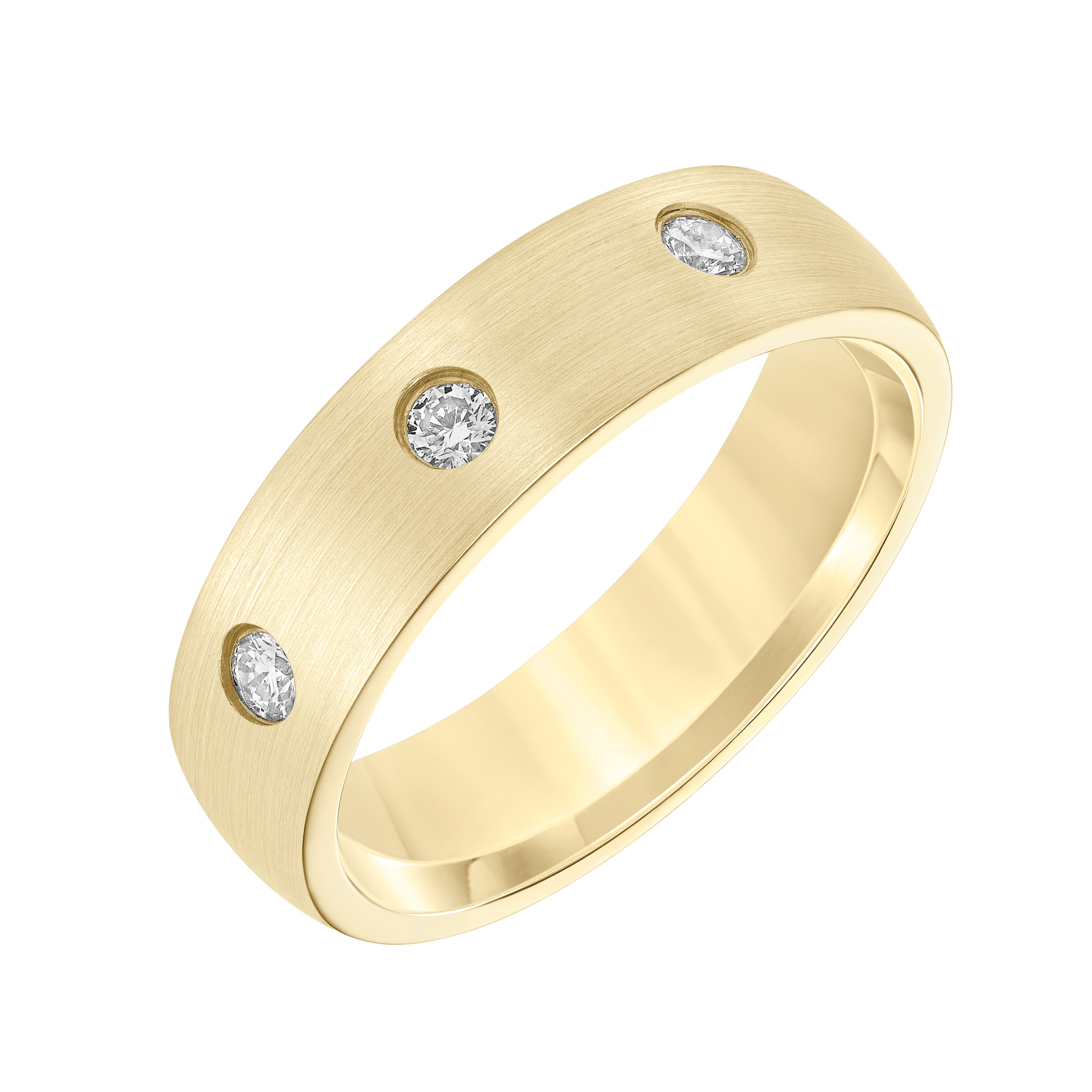 6MM Engraved Diamond Ring