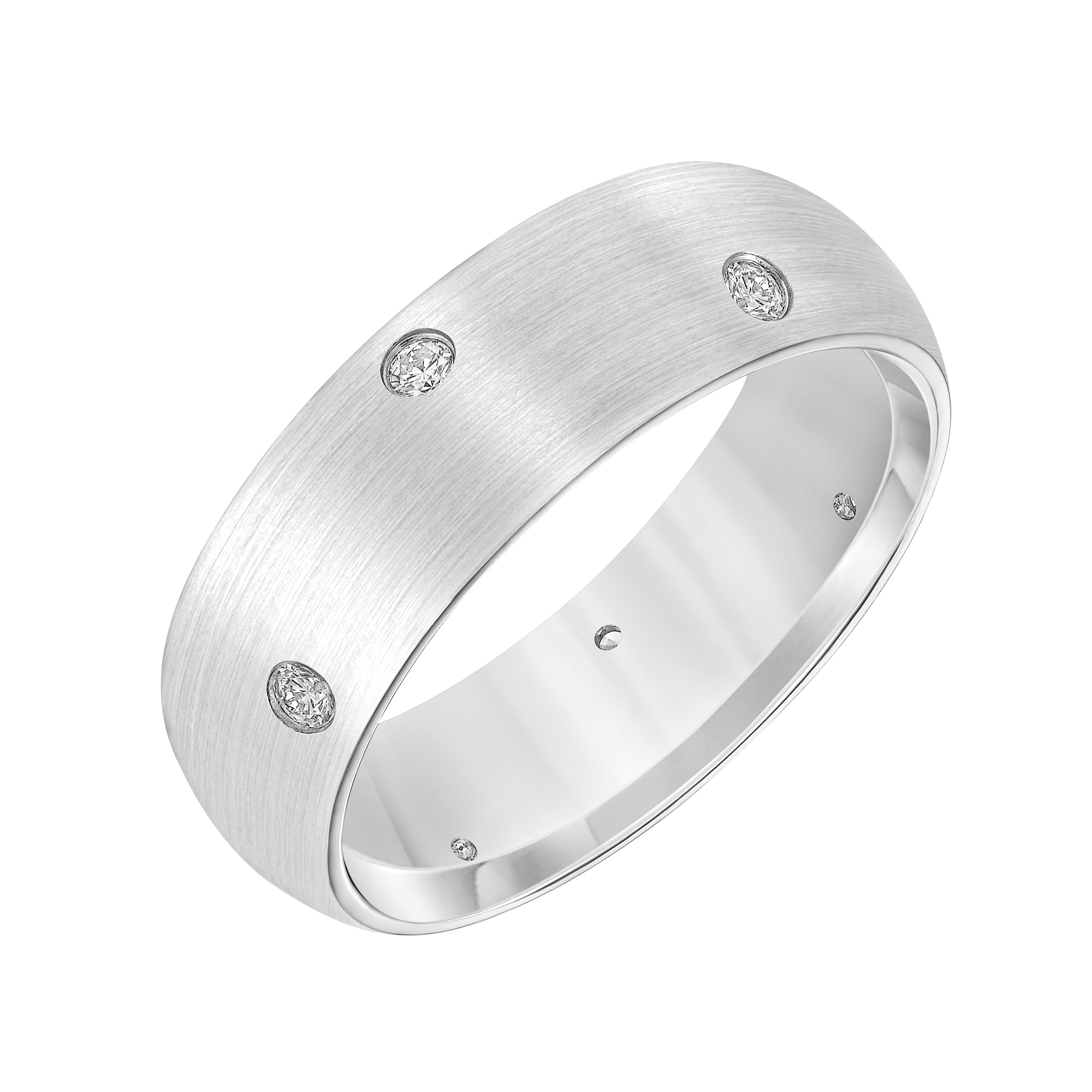 7MM Engraved Diamond Ring