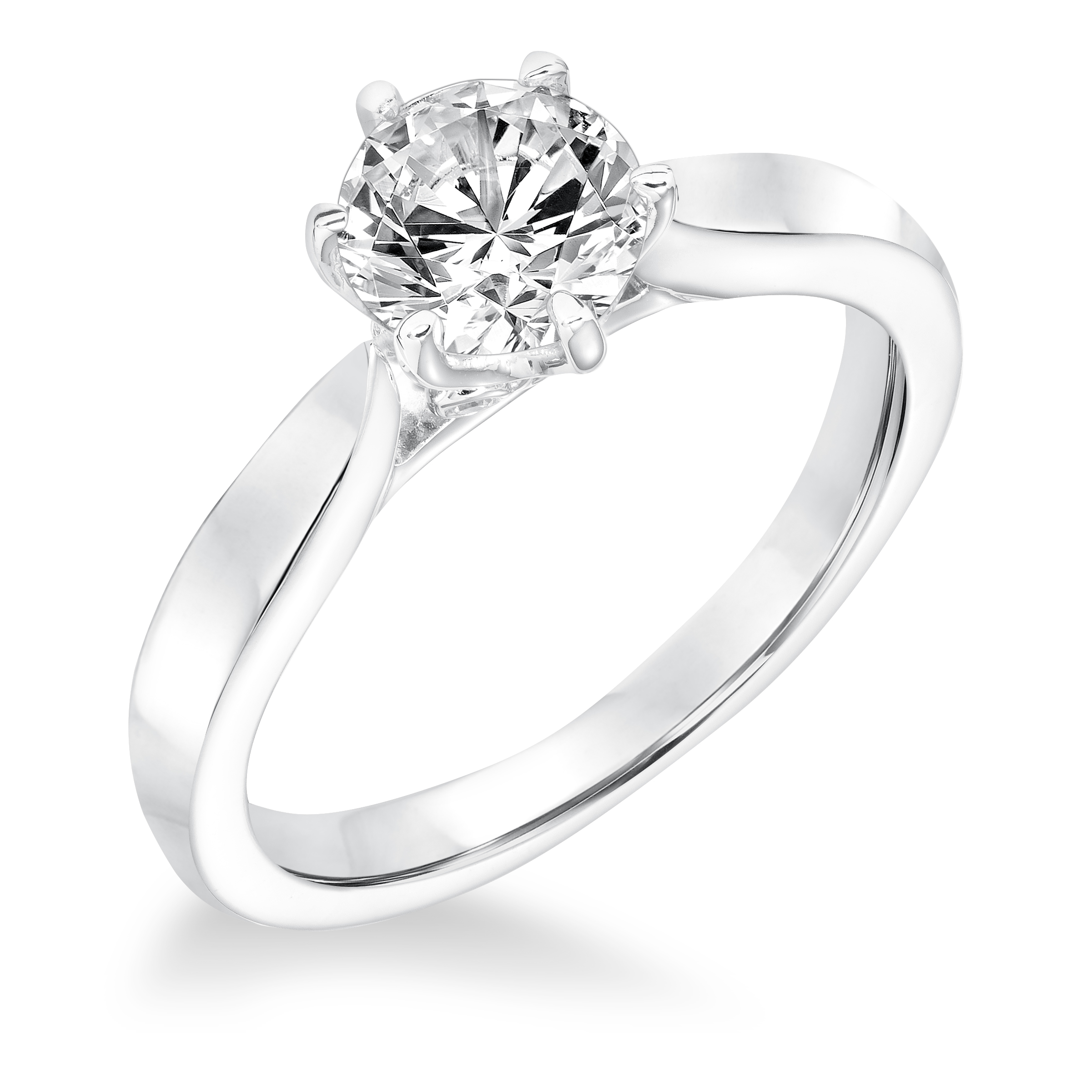 Classic Diamond Solitaire With Surprise Diamonds Engagement Ring