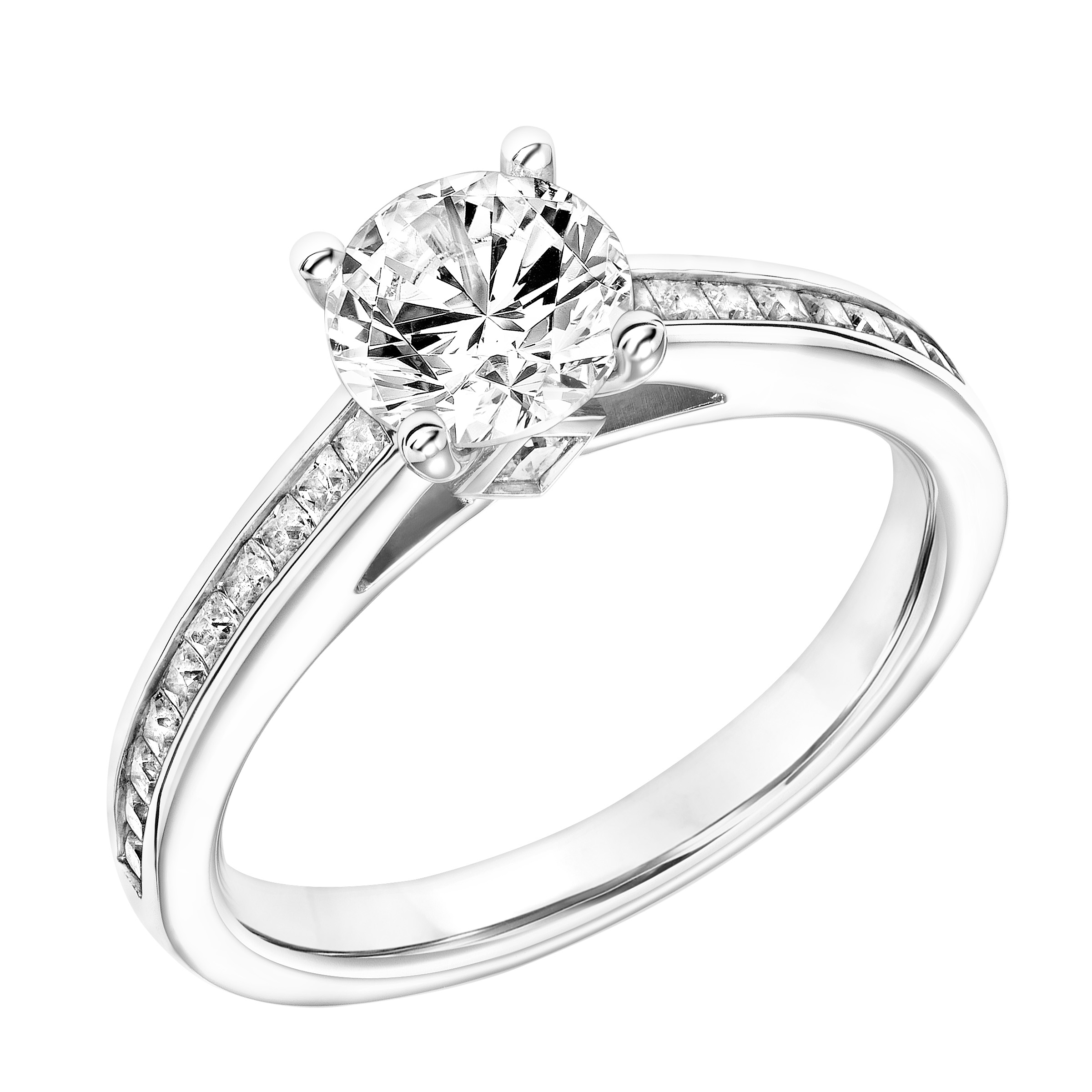 Classic Channel Engagement Ring