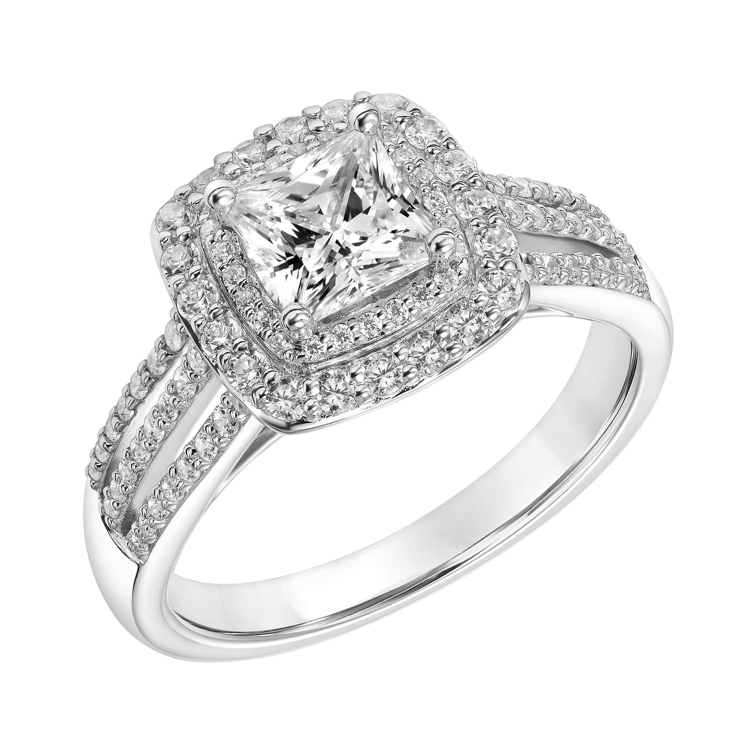 Classic Complete Love Halo Engagement Ring