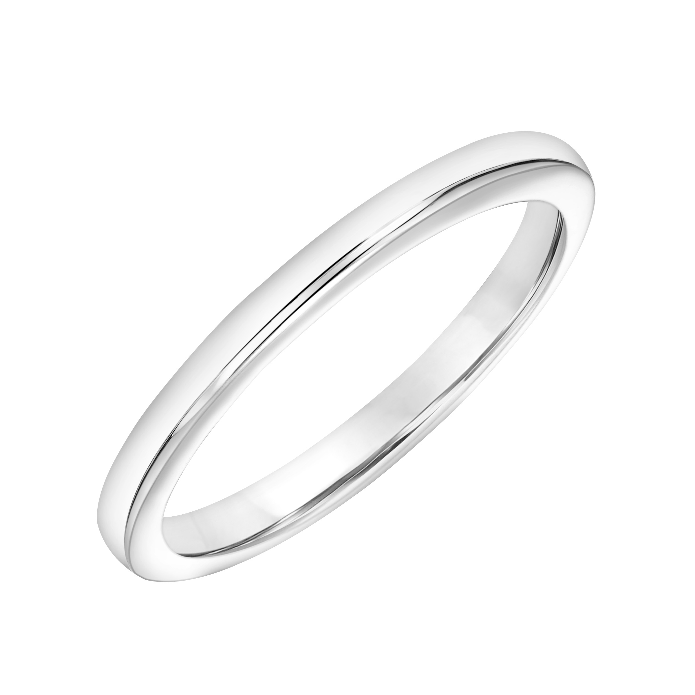 Contemporary Bezel Wedding Band