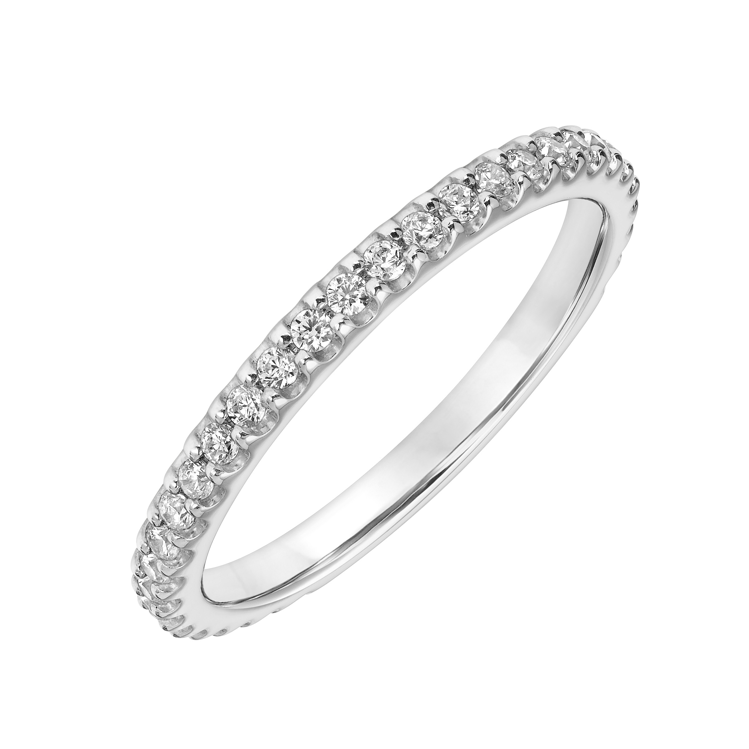 Contemporary Bezel Diamond Wedding Band
