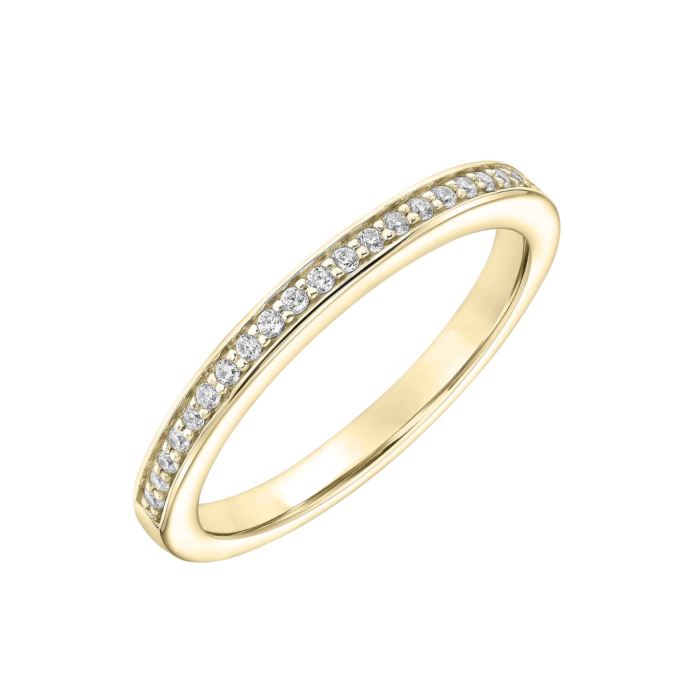 Contemporary Halo Diamond Wedding Band