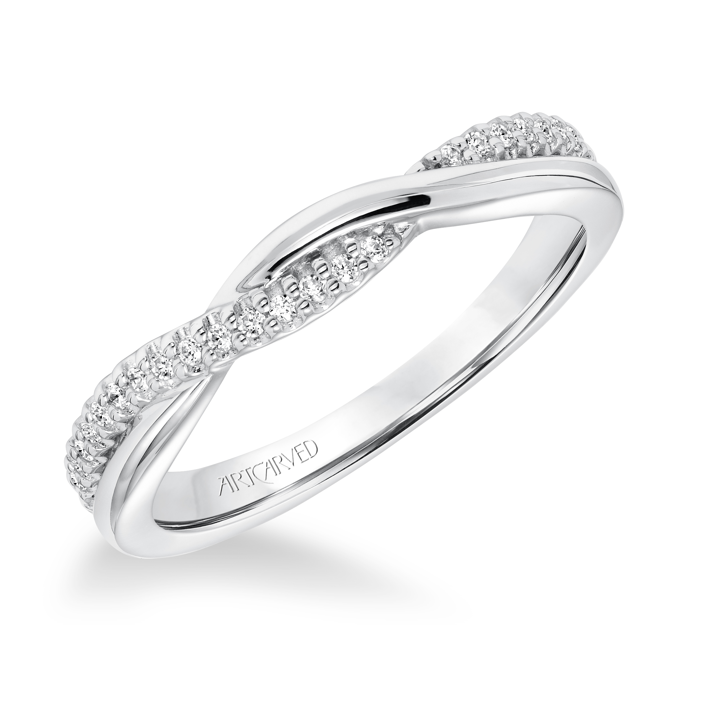 Diamond Twisted Wedding band to Match 31-V671