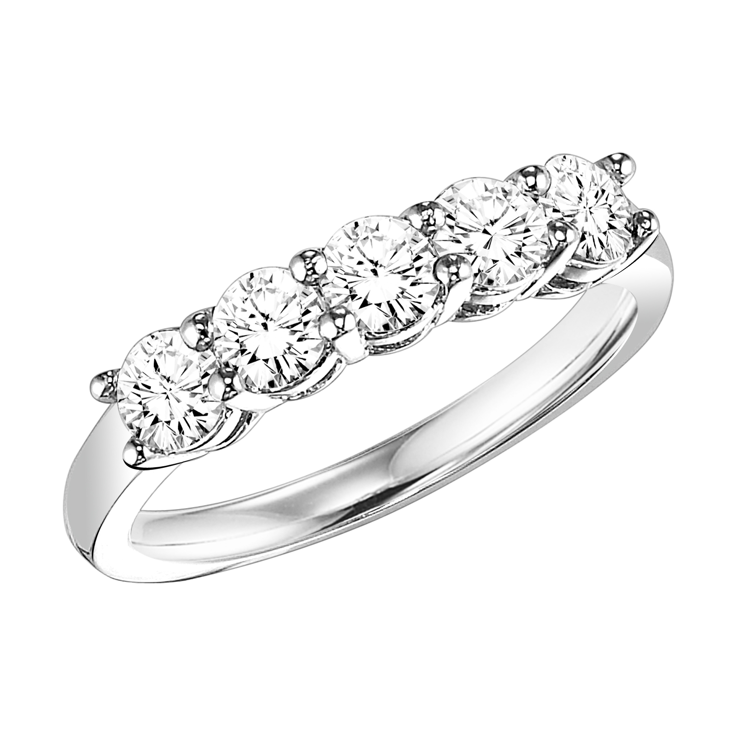 Classic 5-Stone 1 1/2 CTW Diamond Anniversary Band