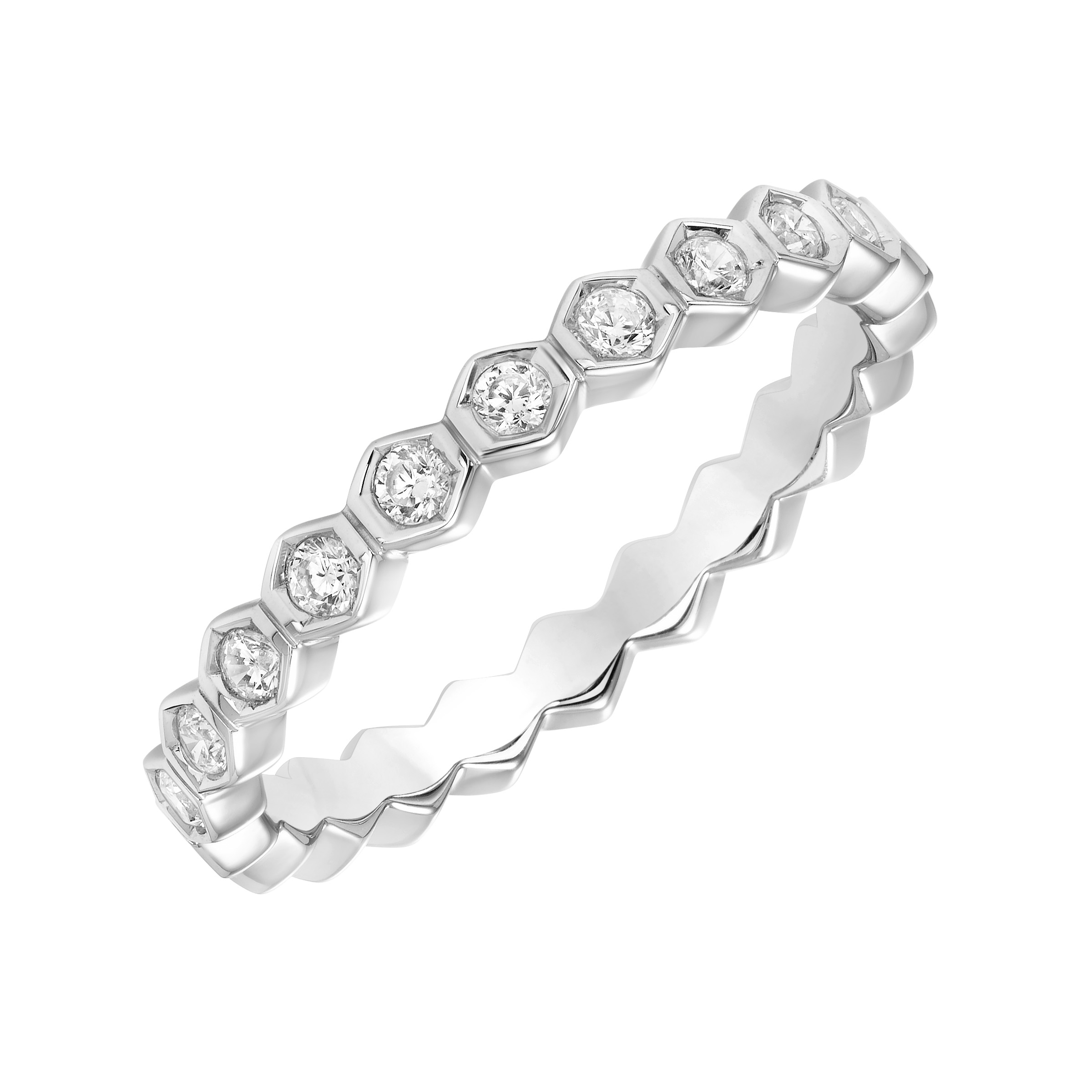 Contemporary Diamond Anniversary Band