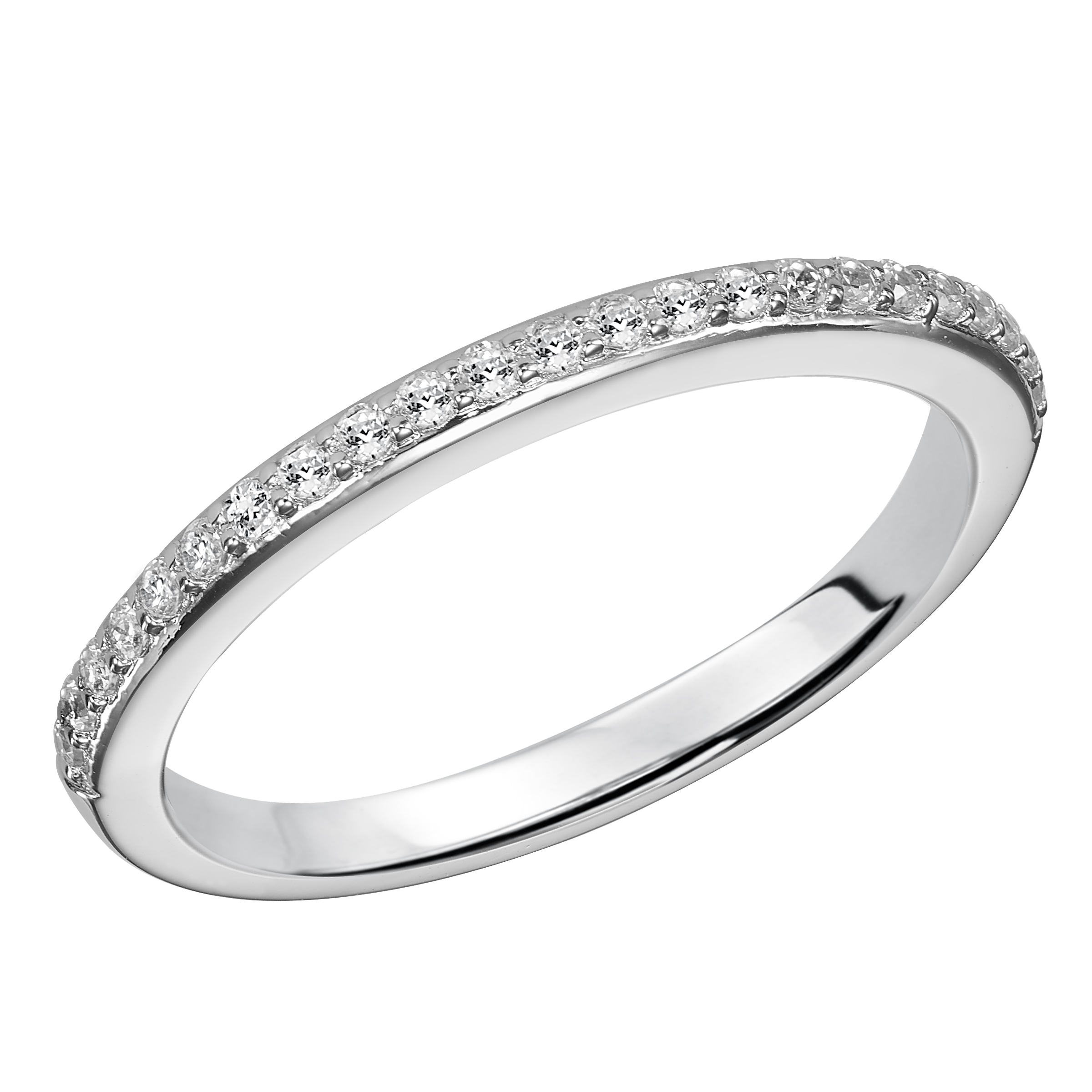 Contemporary Prong Halo Engagement Ring