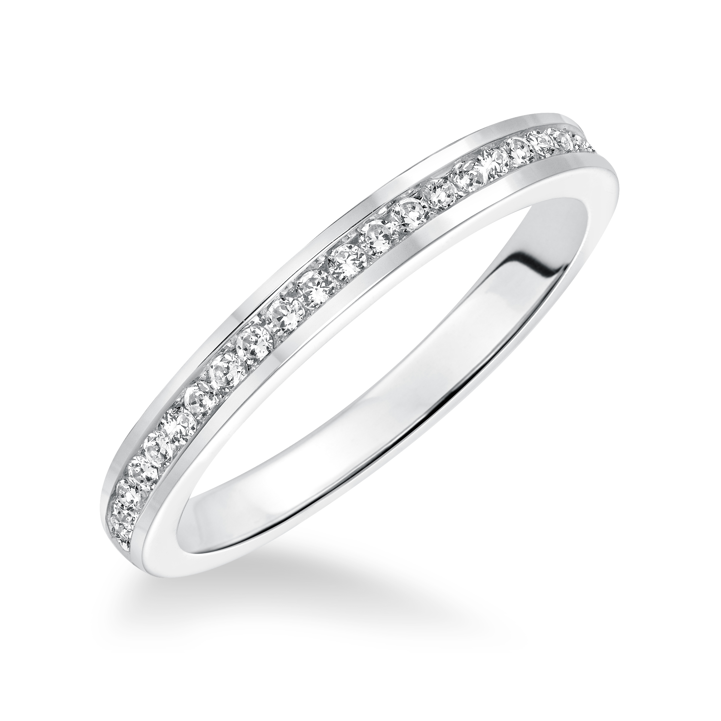 Diamond Channel Set Wedding Band
