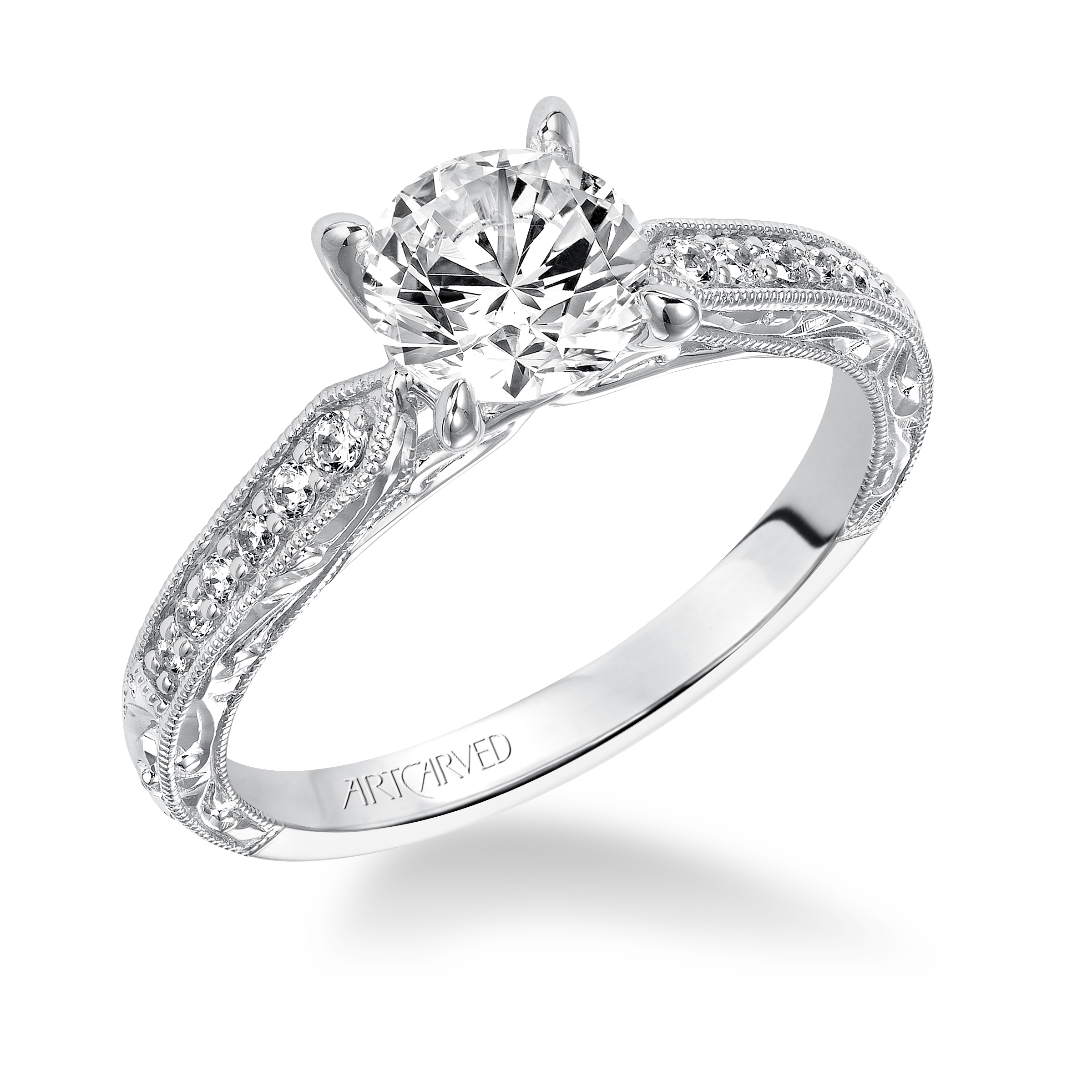 ENGAGEMENT RING WHT GOLD
