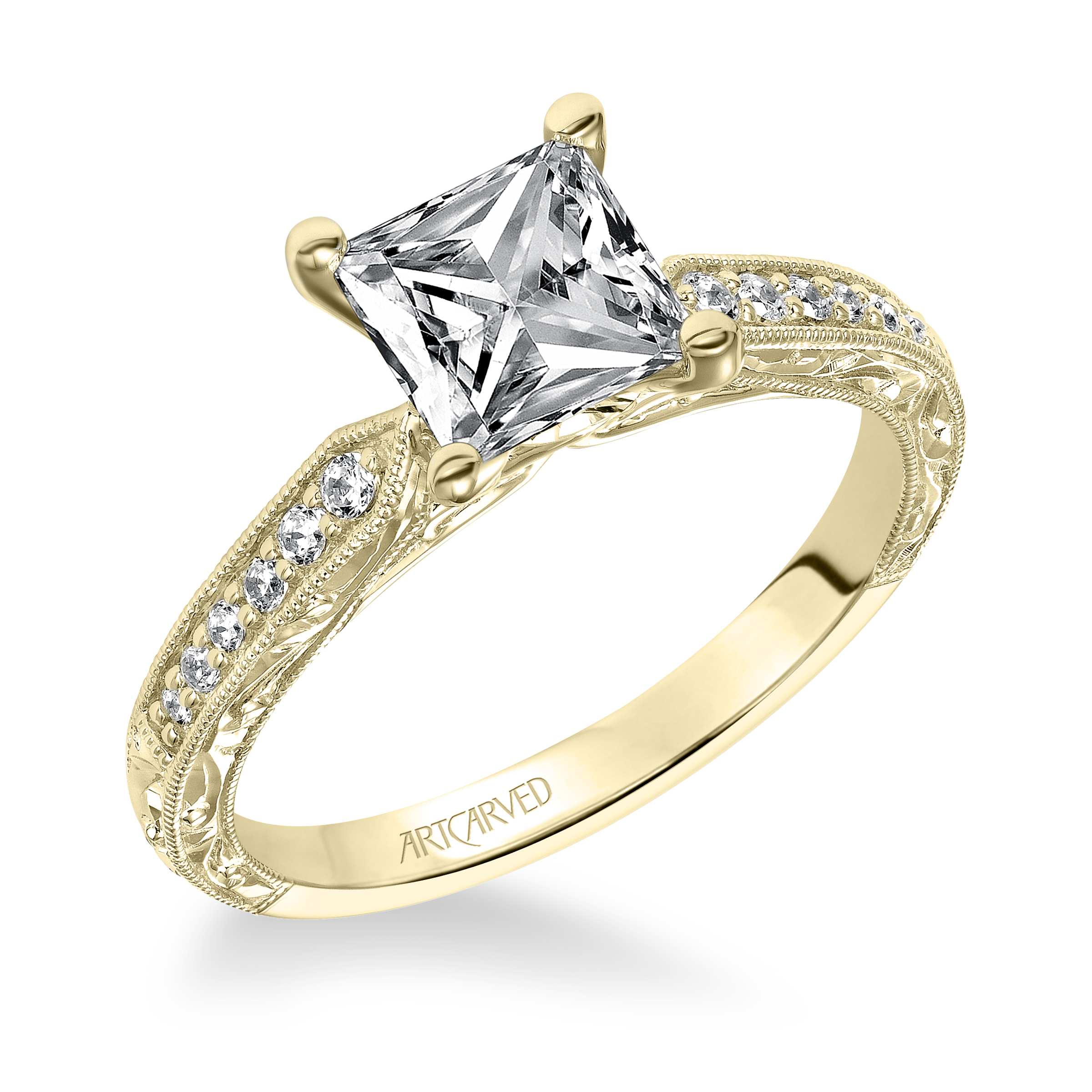 ENGAGEMENT RING WHT GOLD