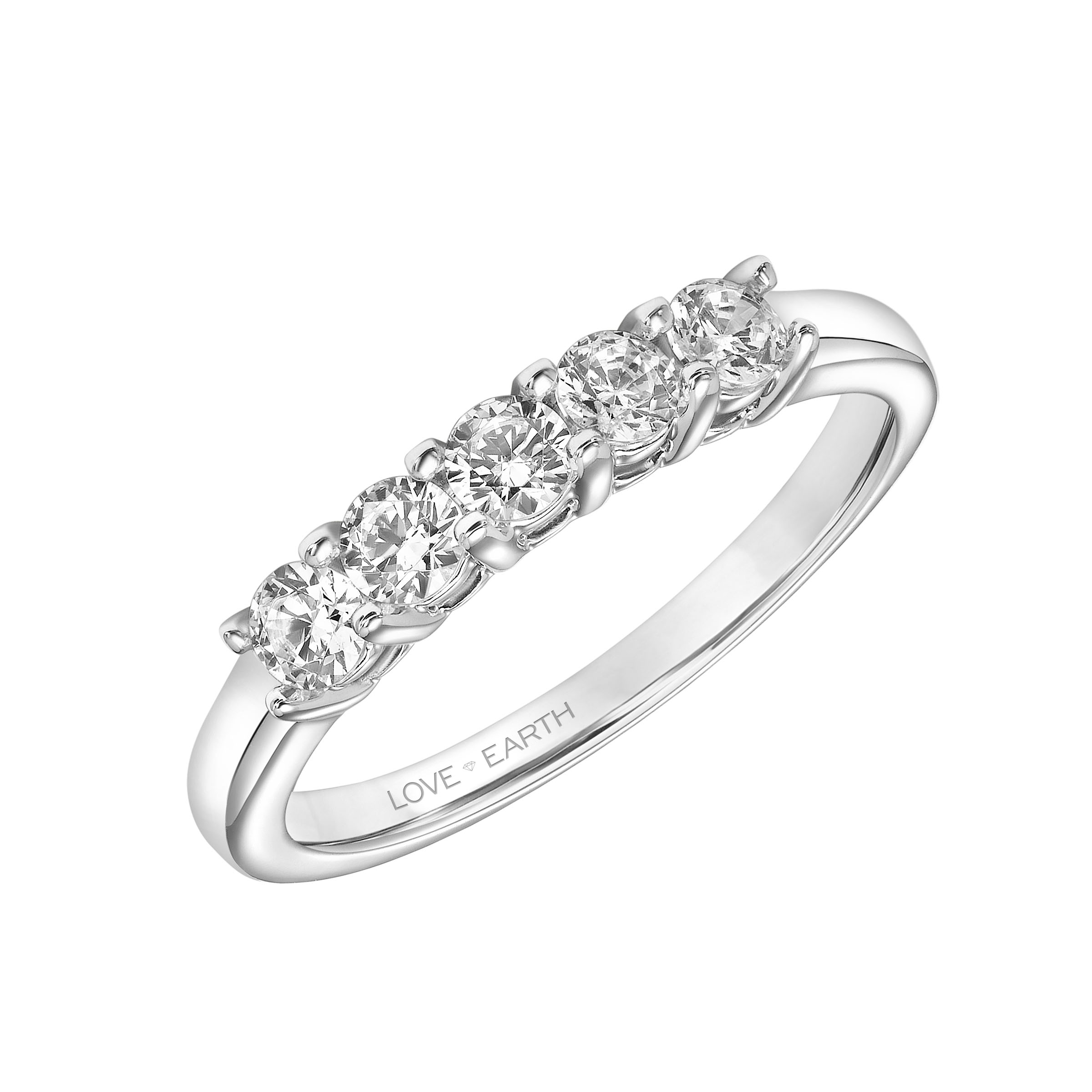 Five Stone Lab-Grown Diamond Band