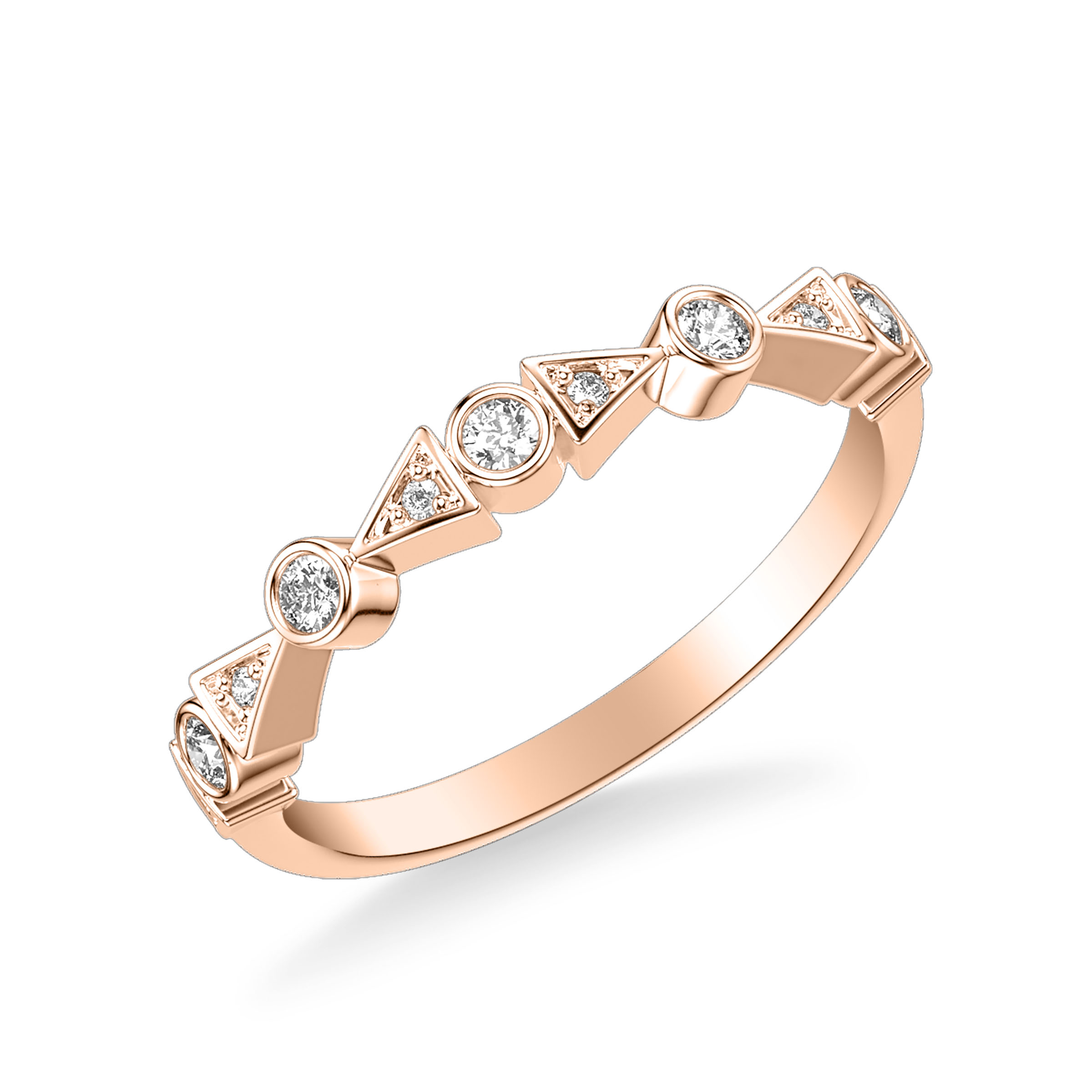 Contemporary Diamond Wedding Band