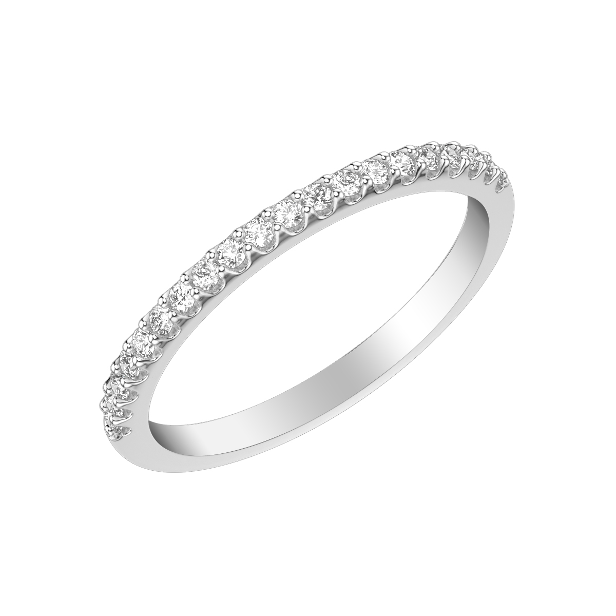 Contemporary Diamond Wedding Band