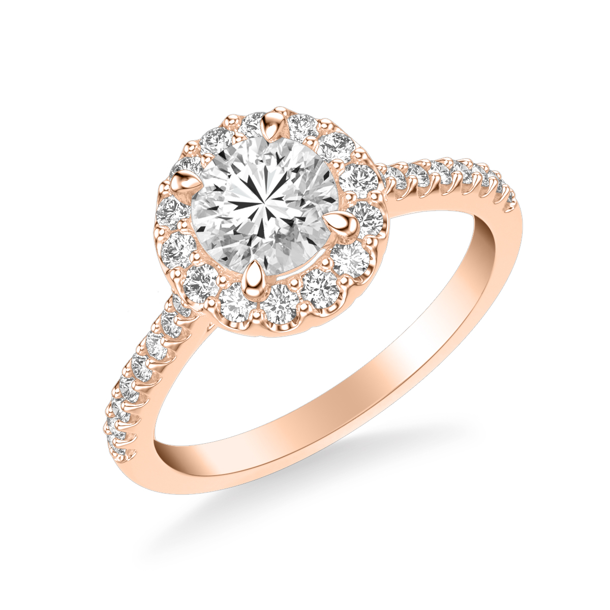 Classic Halo Engagement Ring