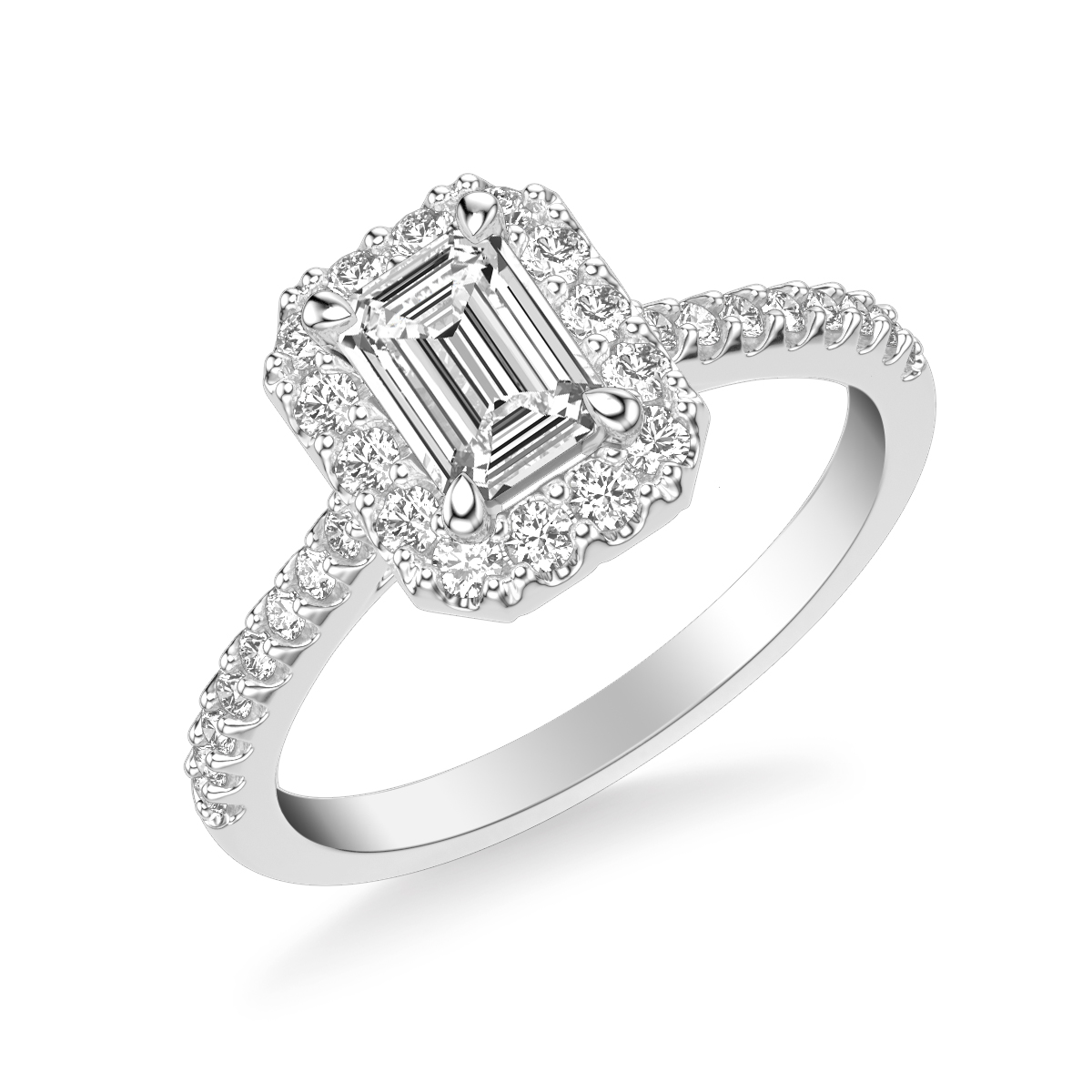 Classic Halo Engagement Ring