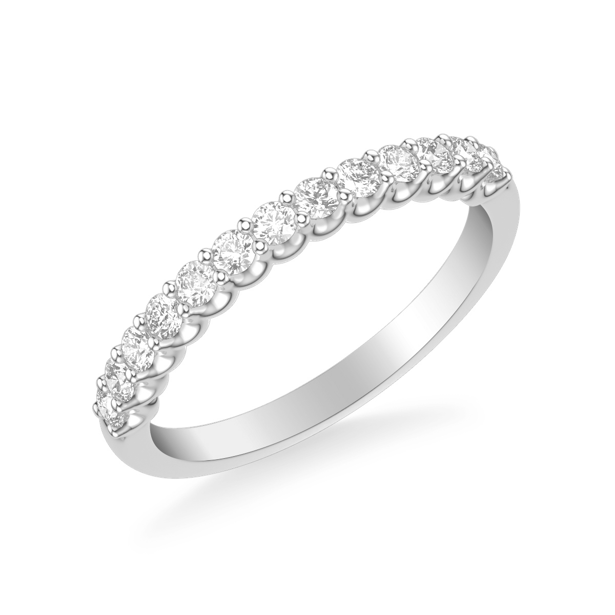 Contemporary Diamond Wedding Band