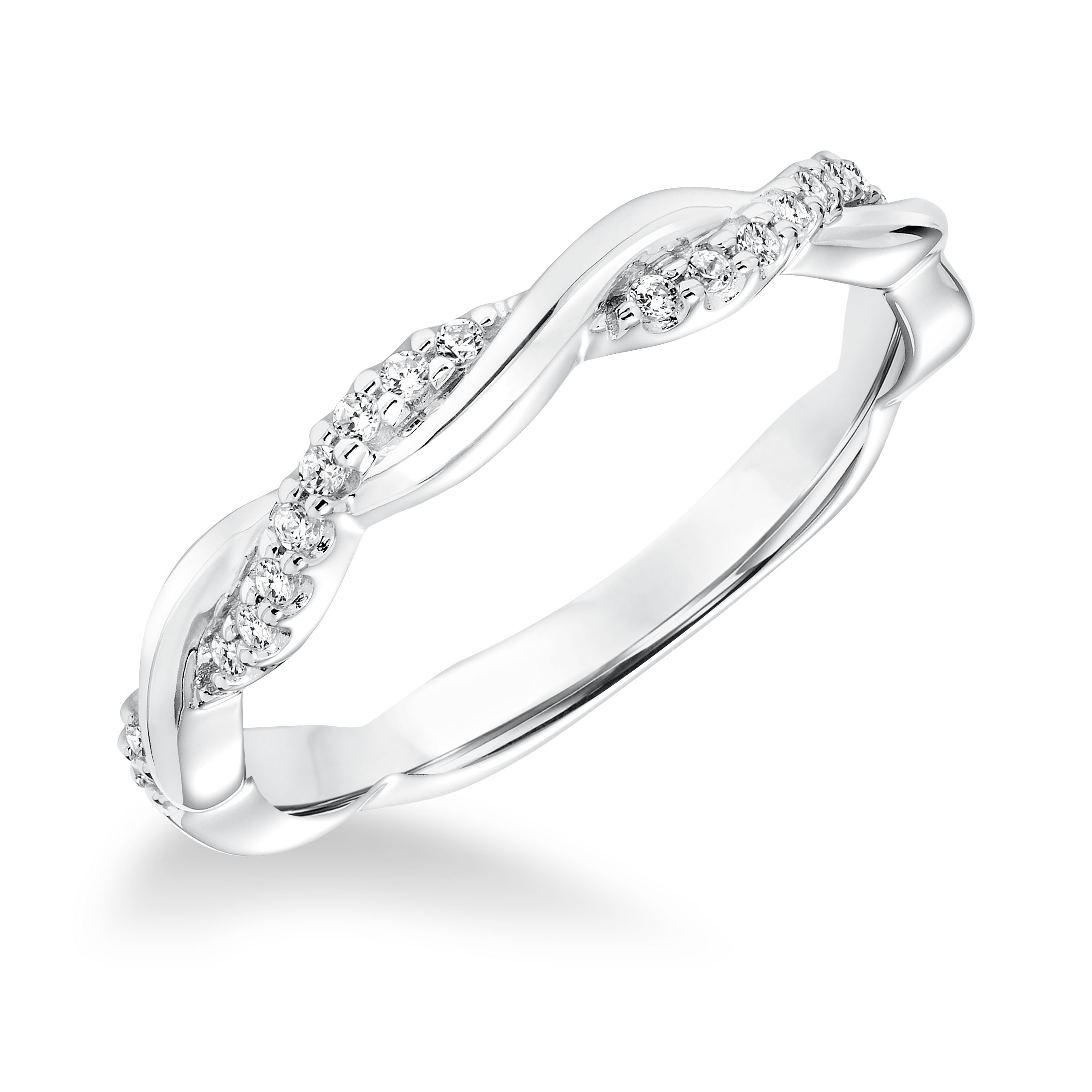 Diamond Twisted Shank Anniversary Band